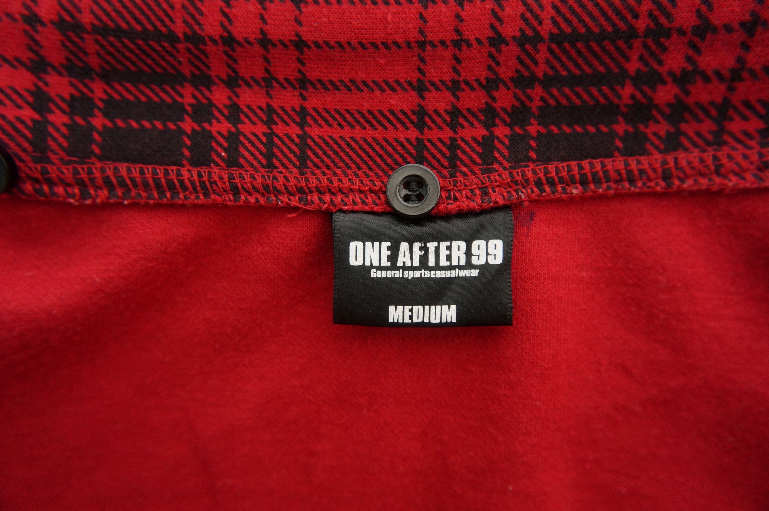 Japanese Brand ONE AFTER 99 Punk Shadow Plaid Tartan Slanted Zipper Jacket Size US S / EU 44-46 / 1 - 13 Thumbnail