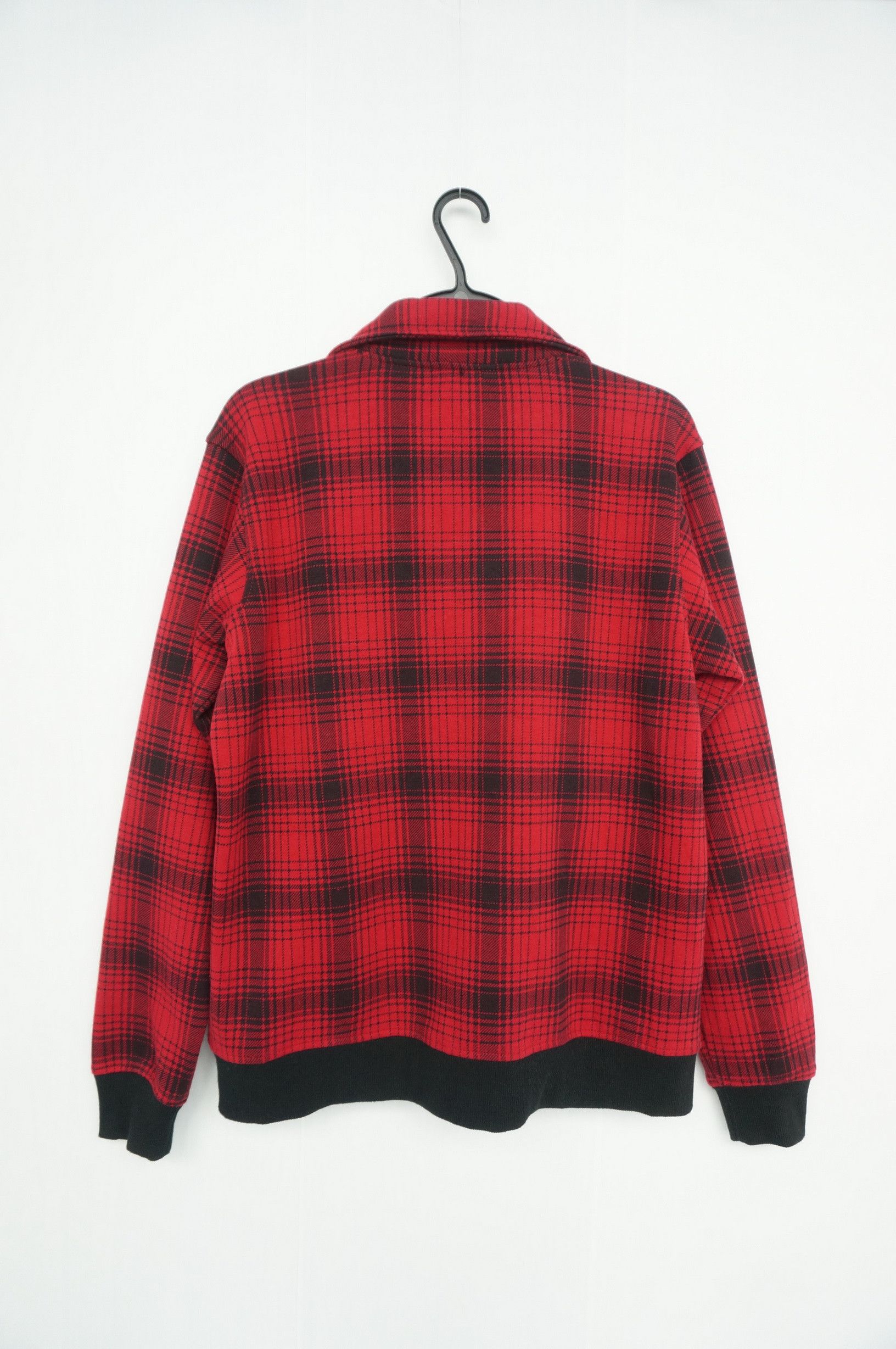 Japanese Brand ONE AFTER 99 Punk Shadow Plaid Tartan Slanted Zipper Jacket Size US S / EU 44-46 / 1 - 3 Thumbnail
