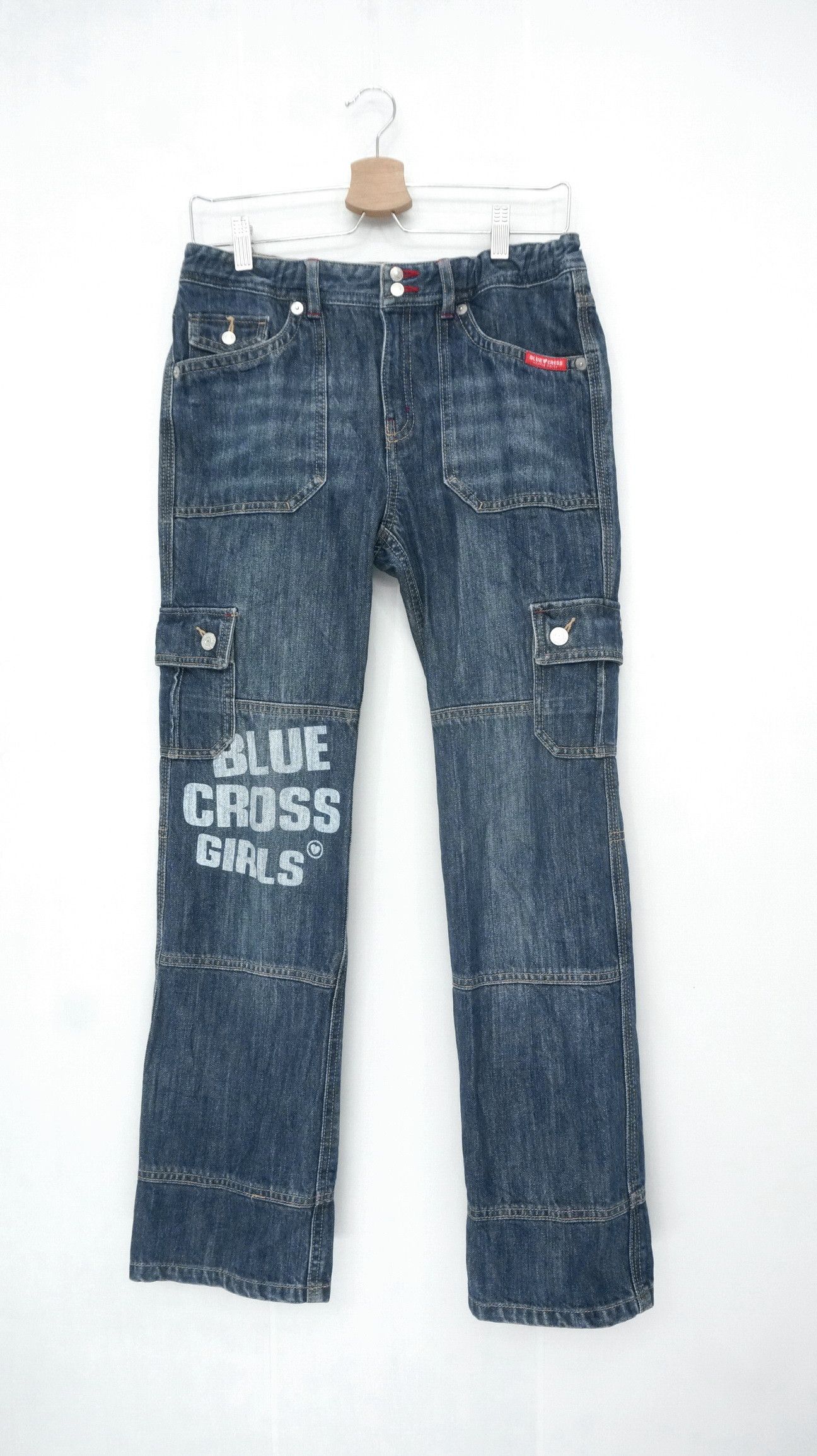 Japanese Brand Japanese Brand BLUE CROSS GIRLS Cargo Jeans Size US 28 / EU 44 - 1 Thumbnail