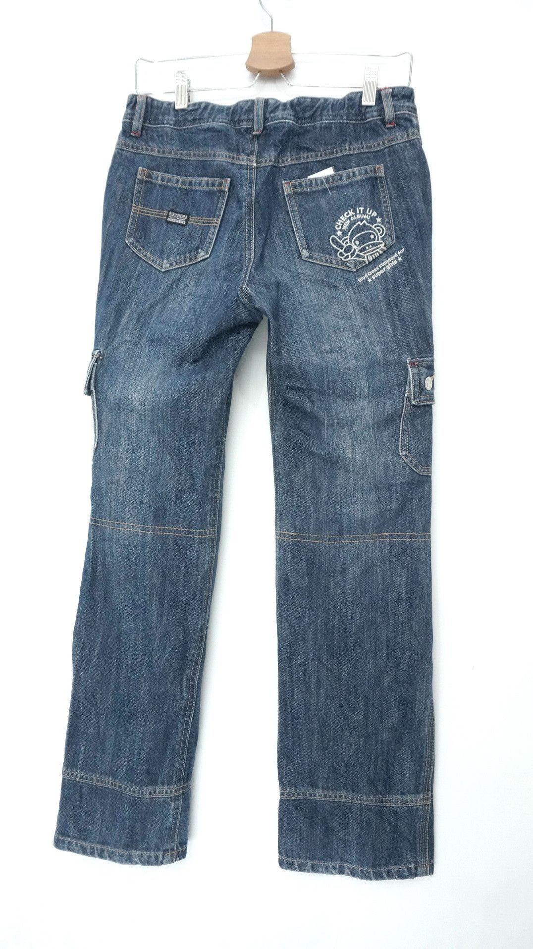 Japanese Brand Japanese Brand BLUE CROSS GIRLS Cargo Jeans Size US 28 / EU 44 - 2 Thumbnail
