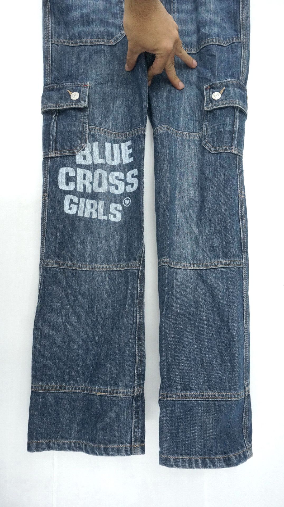 Japanese Brand Japanese Brand BLUE CROSS GIRLS Cargo Jeans Size US 28 / EU 44 - 7 Thumbnail