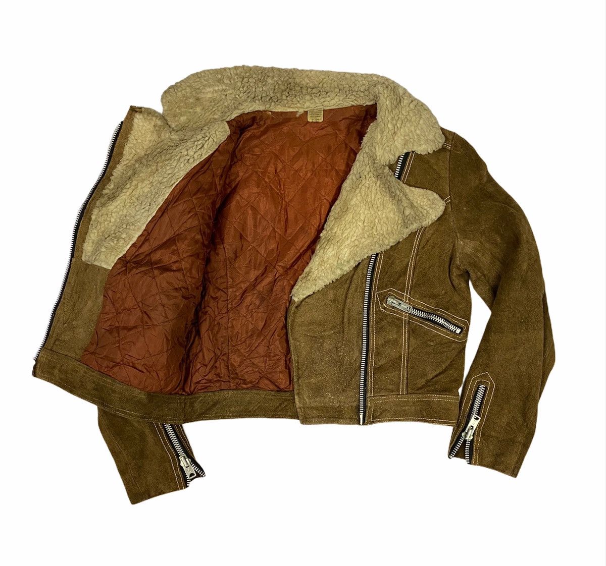 Vintage Vintage Cropped Suede Leather Jacket Size US S / EU 44-46 / 1 - 3 Thumbnail