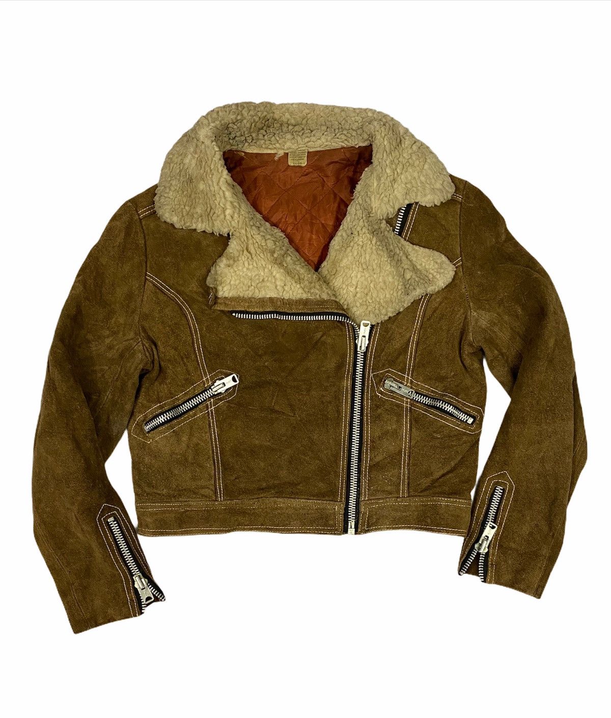 Vintage Vintage Cropped Suede Leather Jacket Size US S / EU 44-46 / 1 - 1 Thumbnail