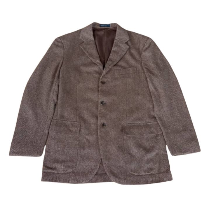 Polo Ralph Lauren × Ralph Lauren × Woolrich Woolen Mills Vintage Polo by Ralph Lauren Blazer Jacket Made in Japan Size US M / EU 48-50 / 2 - 1 Thumbnail