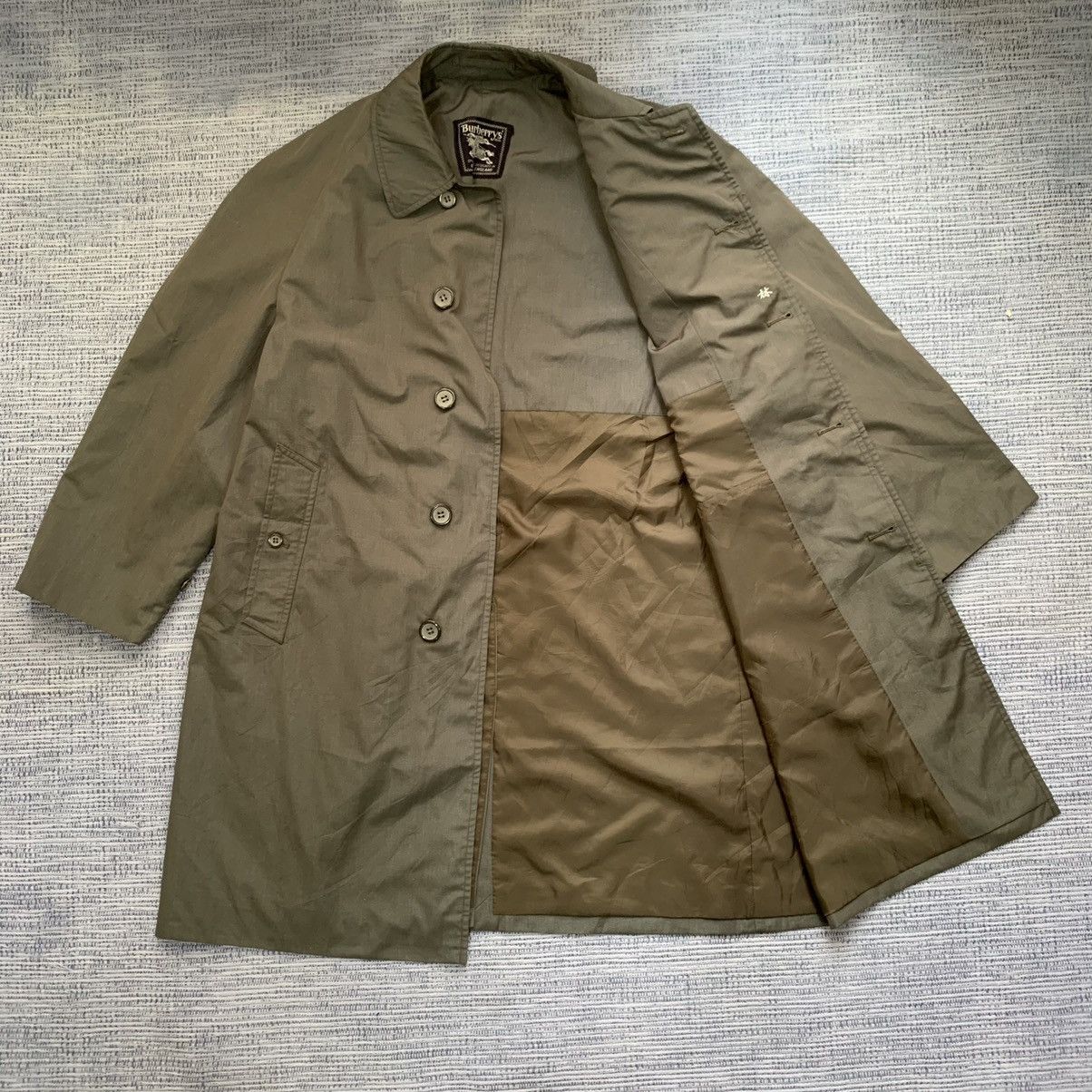 image of Burberry Trench Coat in Green, Men's (Size Medium)