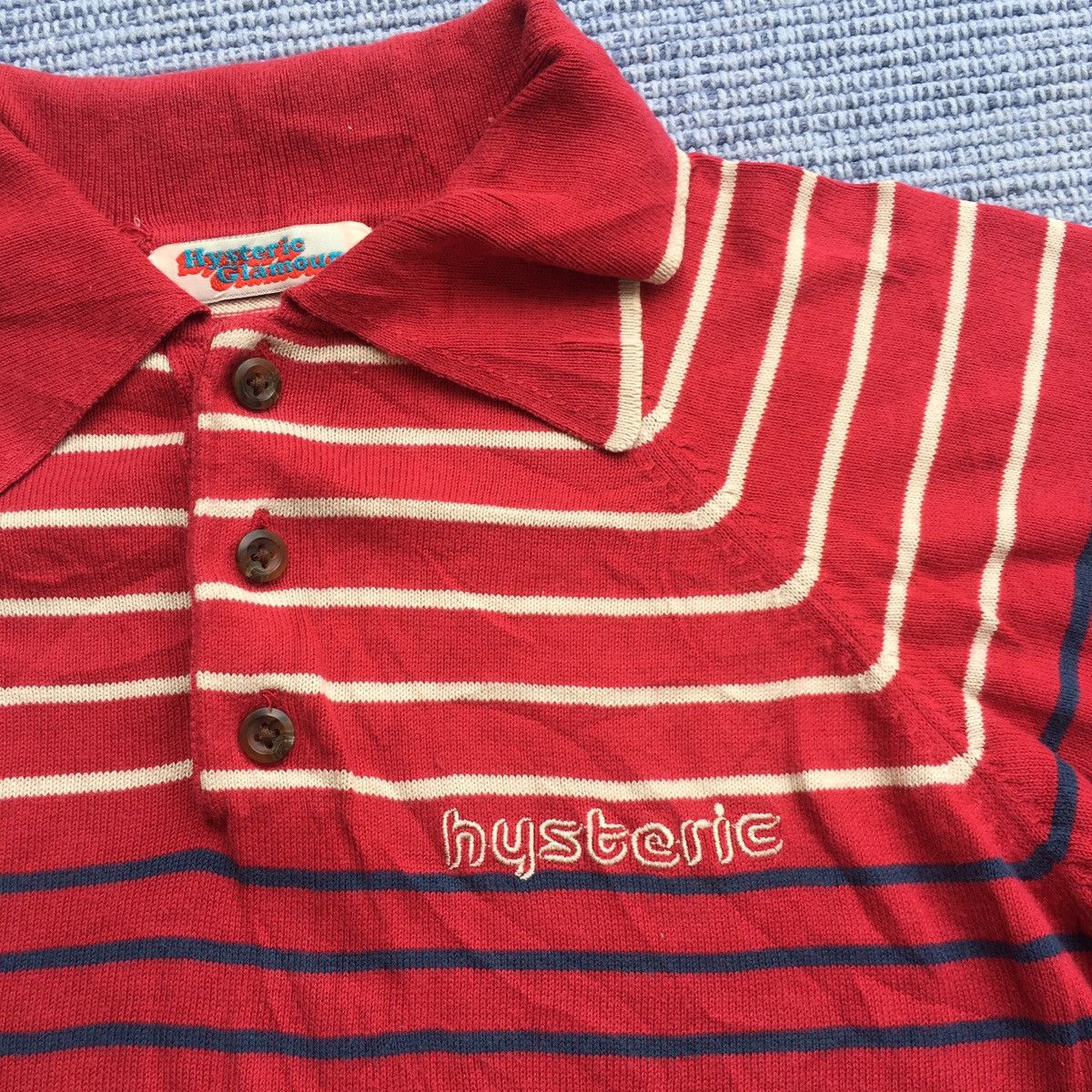 Hysteric Glamour vintage hysteric glamour stripe polo Size M / US 6-8 / IT 42-44 - 3 Thumbnail