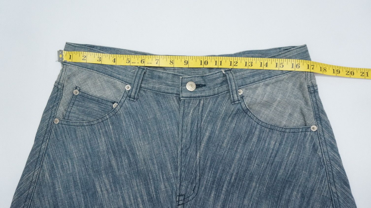 Japanese Brand Rare Vintage Japan ASNADISPEC Diagonal Brush Fabric Jeans Size US 34 / EU 50 - 11 Thumbnail