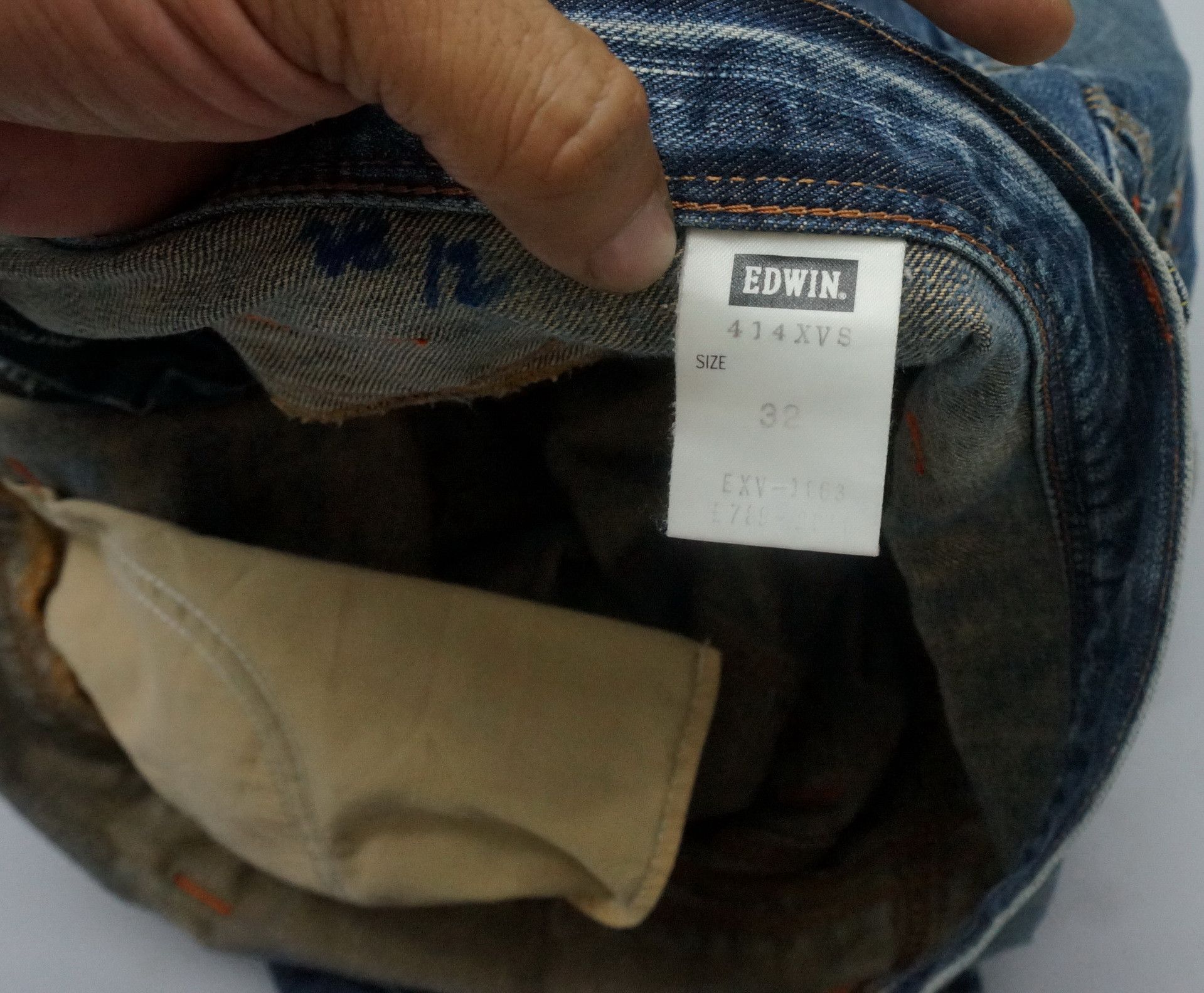 Edwin Rare 🔥 EDWIN XV Vintage Double Waist Acid Wash Jeans Size US 32 / EU 48 - 14 Thumbnail