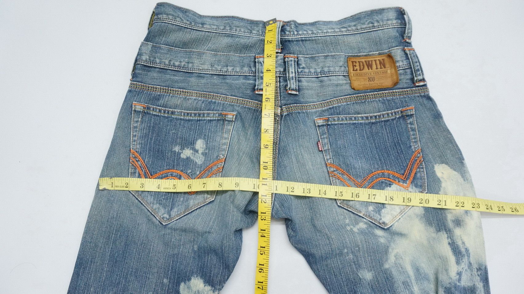 Edwin Rare 🔥 EDWIN XV Vintage Double Waist Acid Wash Jeans Size US 32 / EU 48 - 19 Thumbnail