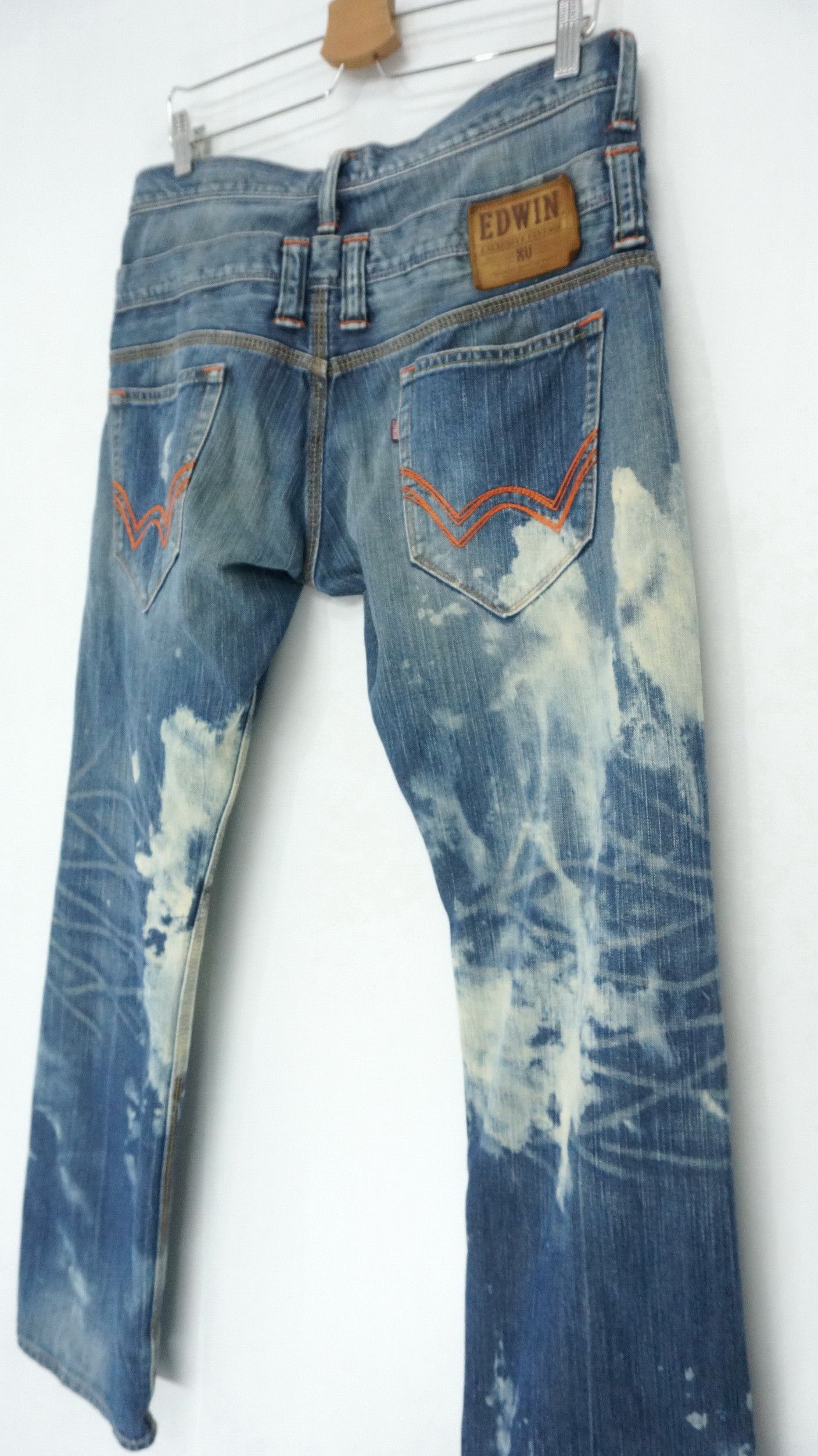 Edwin Rare 🔥 EDWIN XV Vintage Double Waist Acid Wash Jeans Size US 32 / EU 48 - 3 Thumbnail