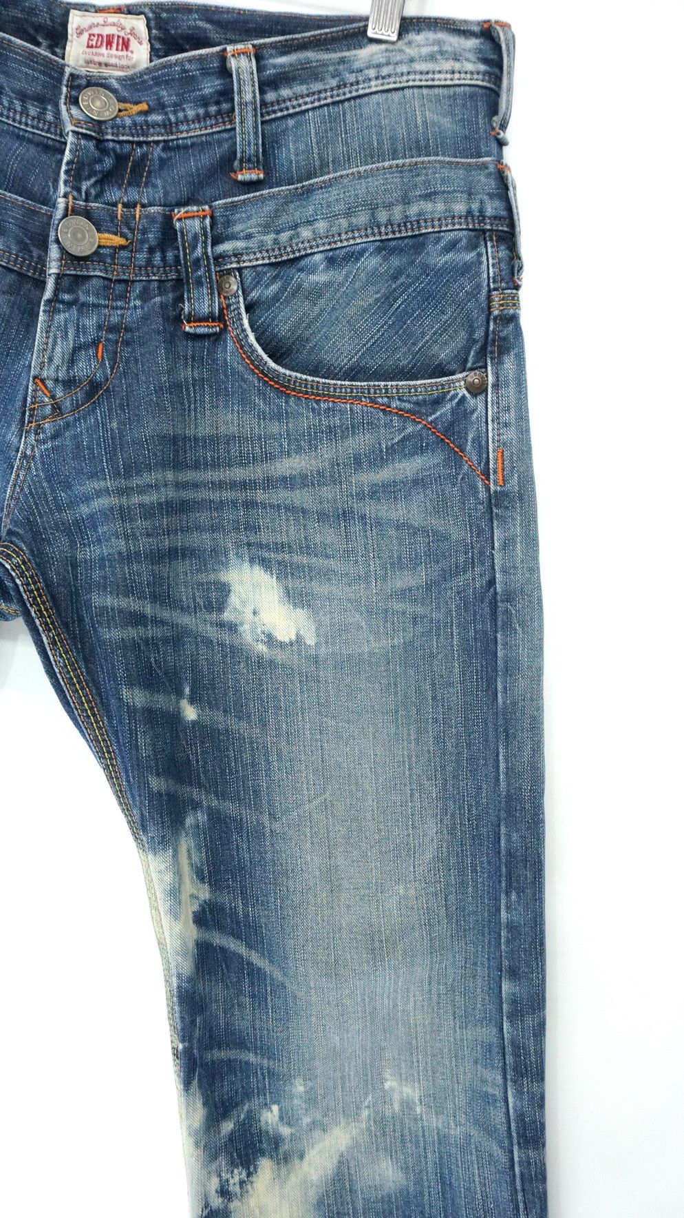 Edwin Rare 🔥 EDWIN XV Vintage Double Waist Acid Wash Jeans Size US 32 / EU 48 - 5 Thumbnail