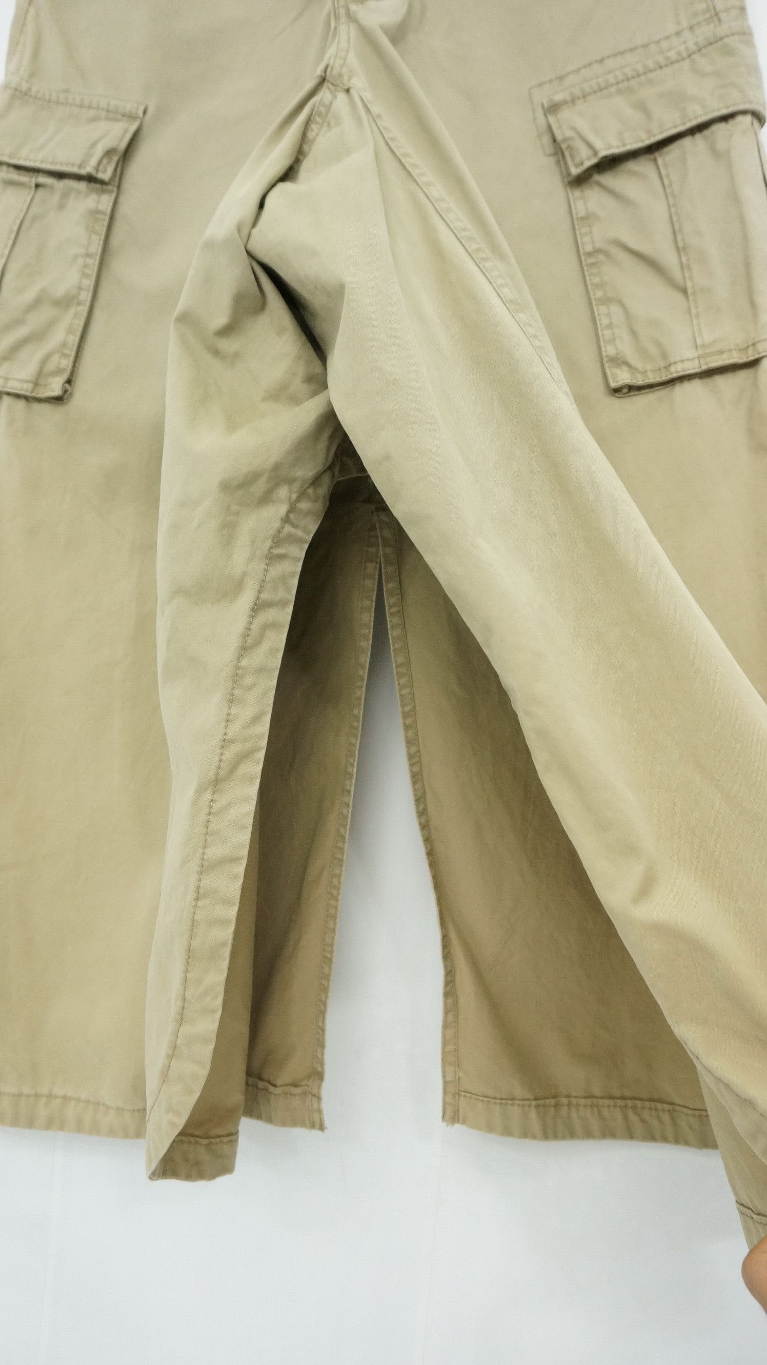 Japanese Brand Vintage RNA Inc Military Cargo Skirt Sunfaded Pants Hakama Size 30" / US 8 / IT 44 - 5 Thumbnail