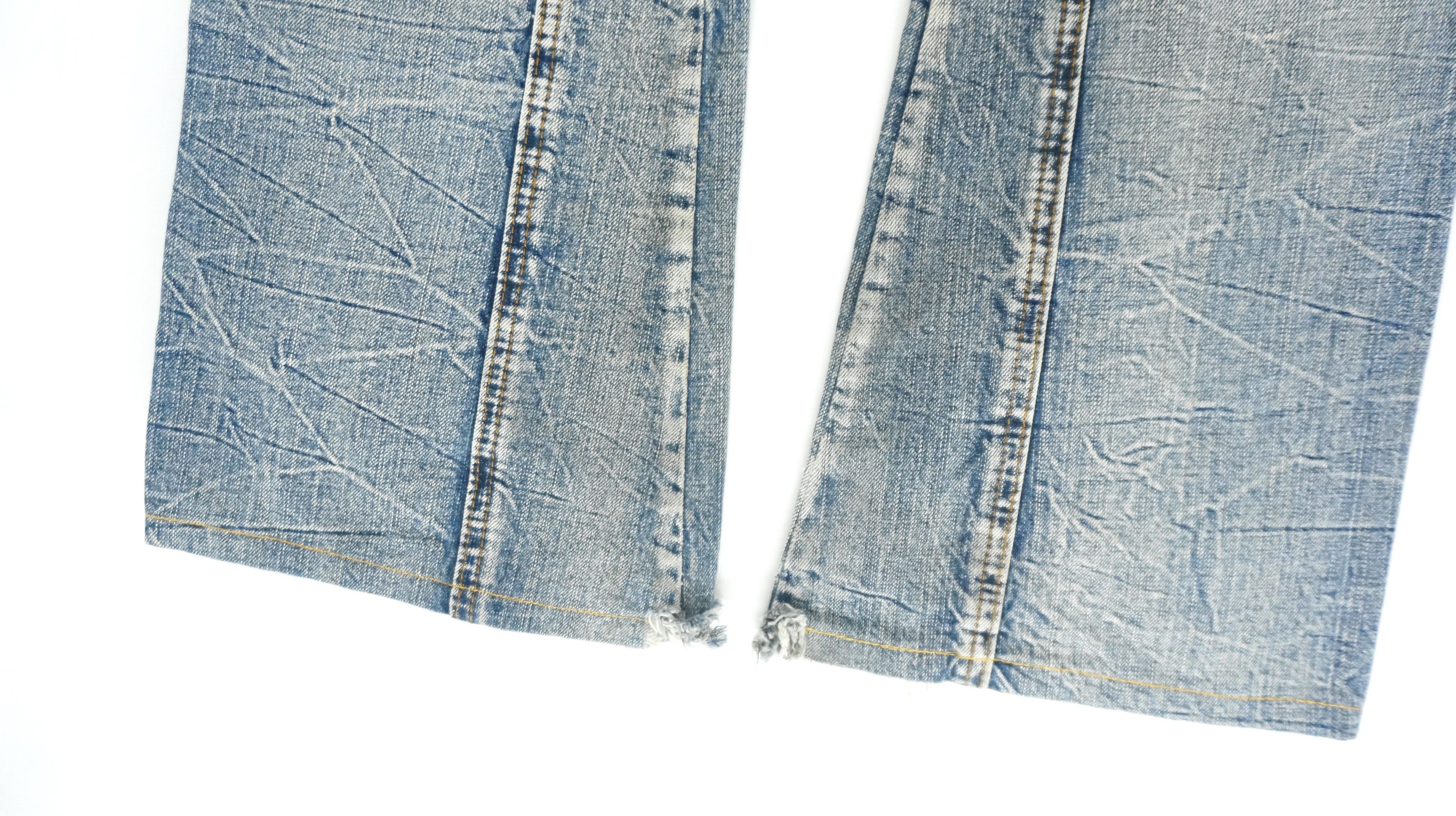 Japanese Brand VtgFLARE🔥 SEMANTIC DESIGN Distressed Patchwork Jeans Size US 29 - 10 Thumbnail