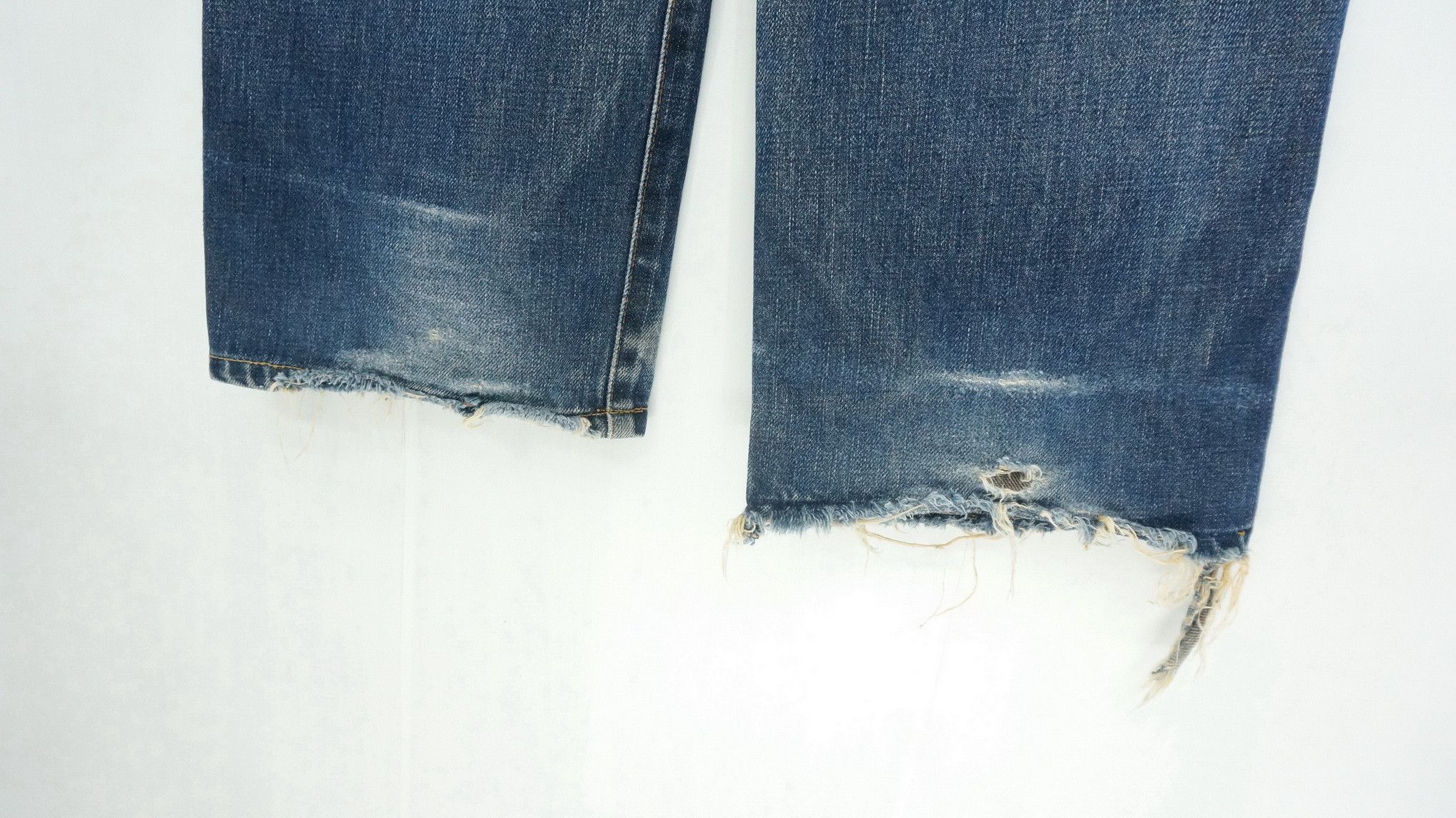 Edwin × Vintage 🔥EDWIN 503 Vintage 90s Thrashed Distressed Wornout Jeans Size US 30 / EU 46 - 11 Thumbnail