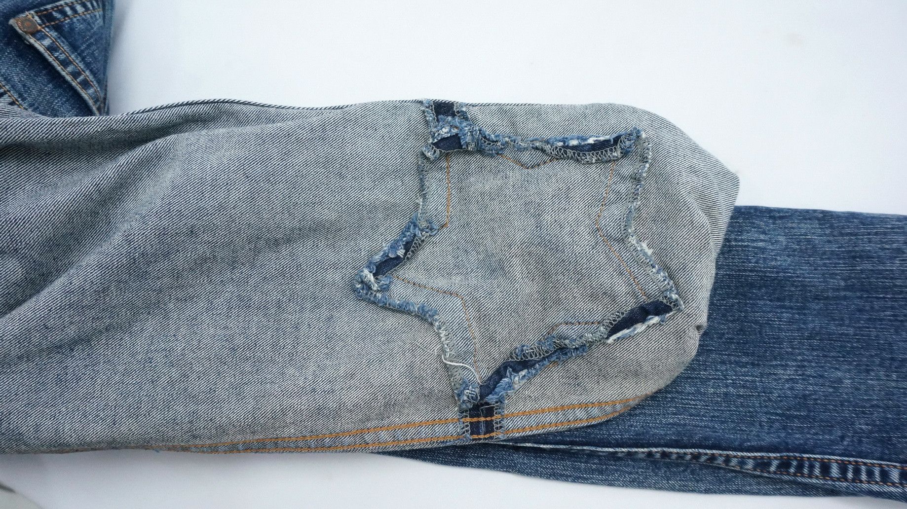 Japanese Brand Japan RNA Inc Star Knee Patchwork Skinny Women's Jeans Size US 28 / EU 44 - 19 Thumbnail