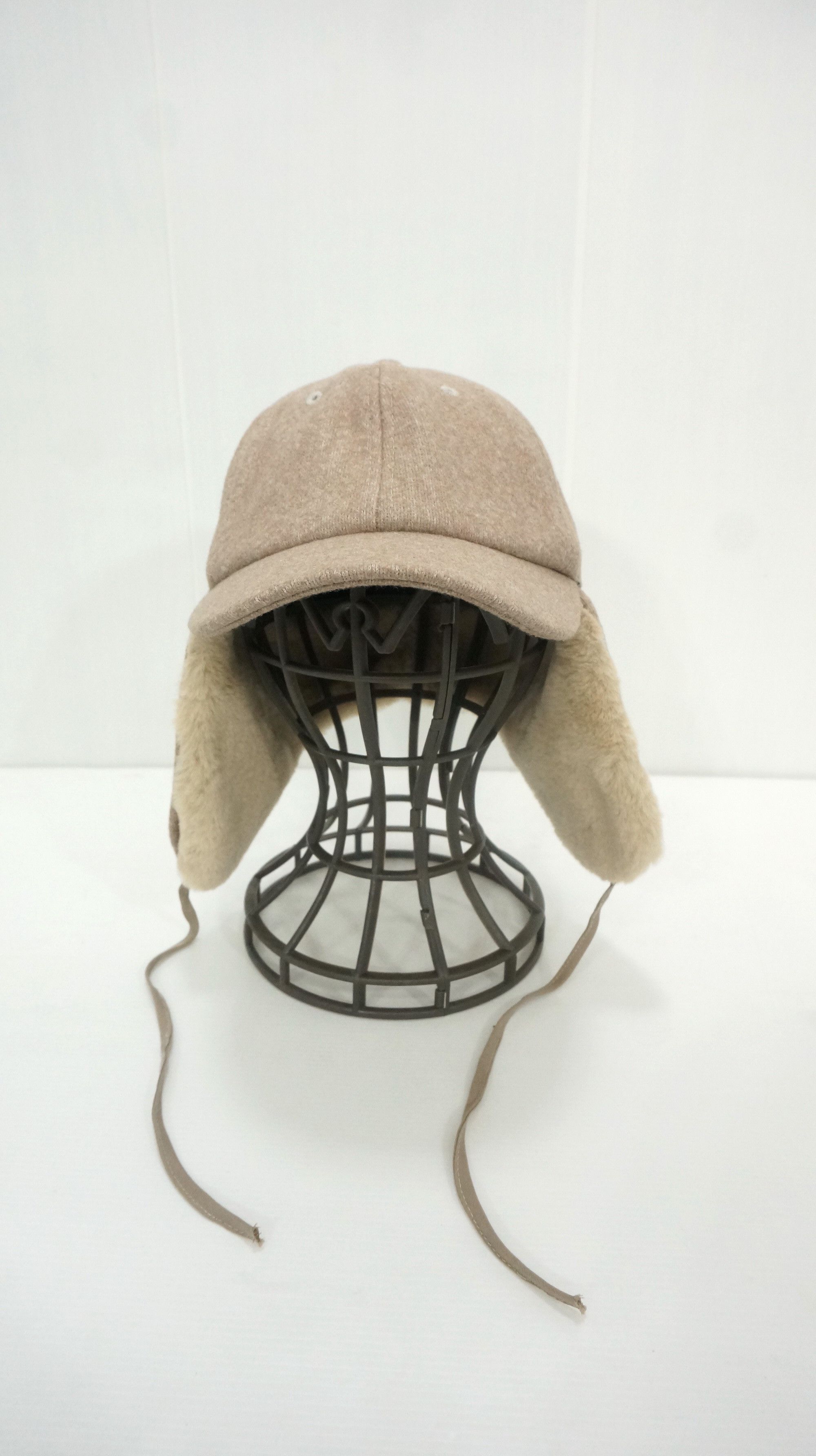 image of Hat Japanese Light Brown Earflap Cap, Men's