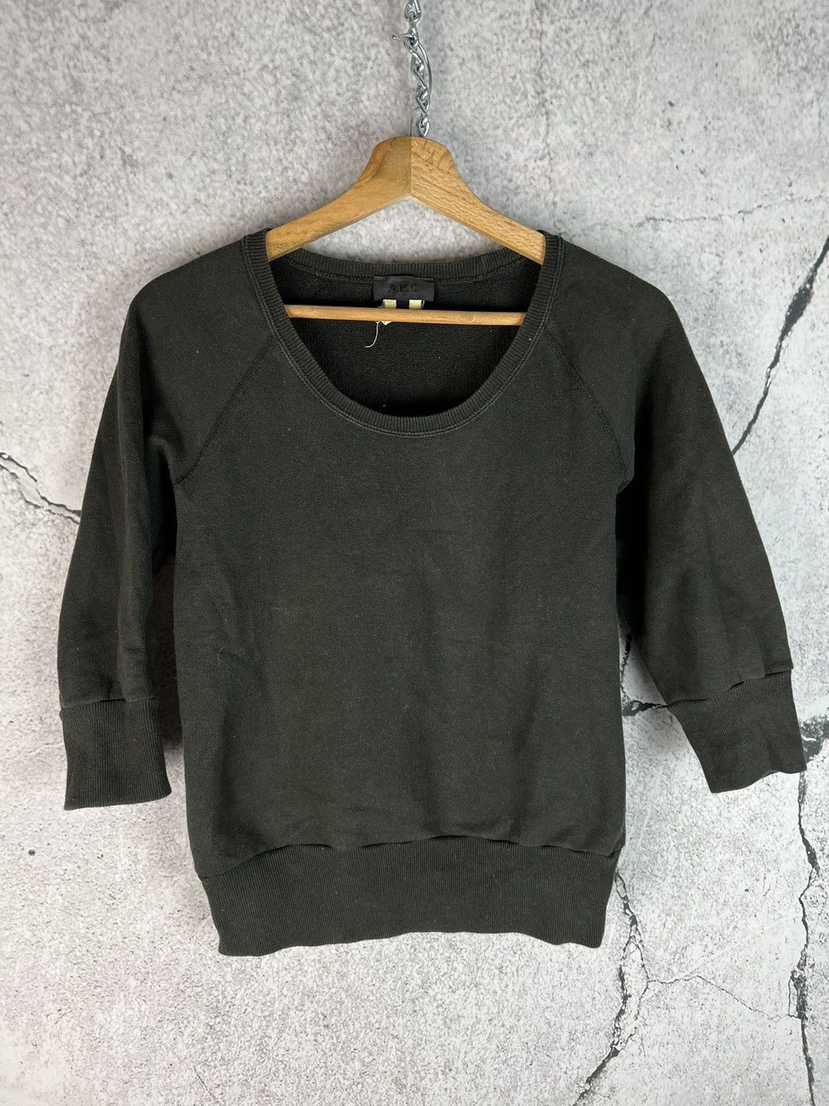 A.P.C. A.P.C. 3/4 sleeve crop top Size S / US 4 / IT 40 - 1 Thumbnail