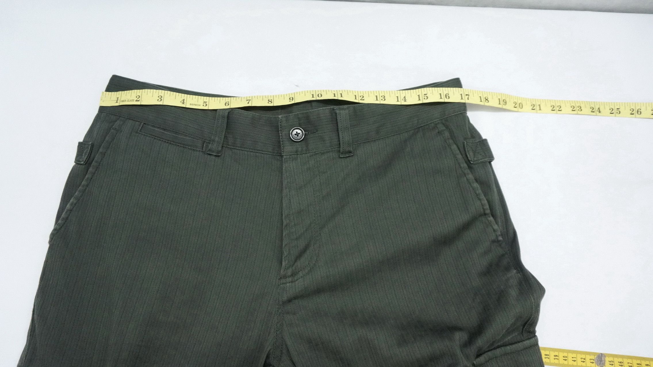 Calvin Klein CALVIN KLEIN Greenish Slate Black Cargo Worn Pants Size US 34 / EU 50 - 17 Thumbnail