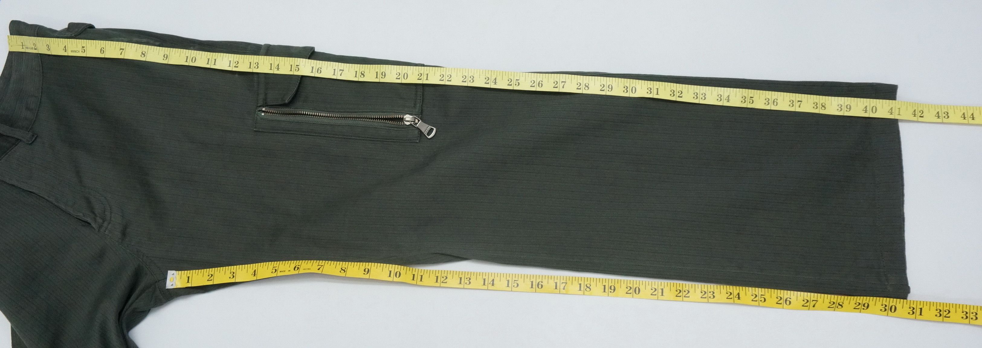 Calvin Klein CALVIN KLEIN Greenish Slate Black Cargo Worn Pants Size US 34 / EU 50 - 19 Thumbnail