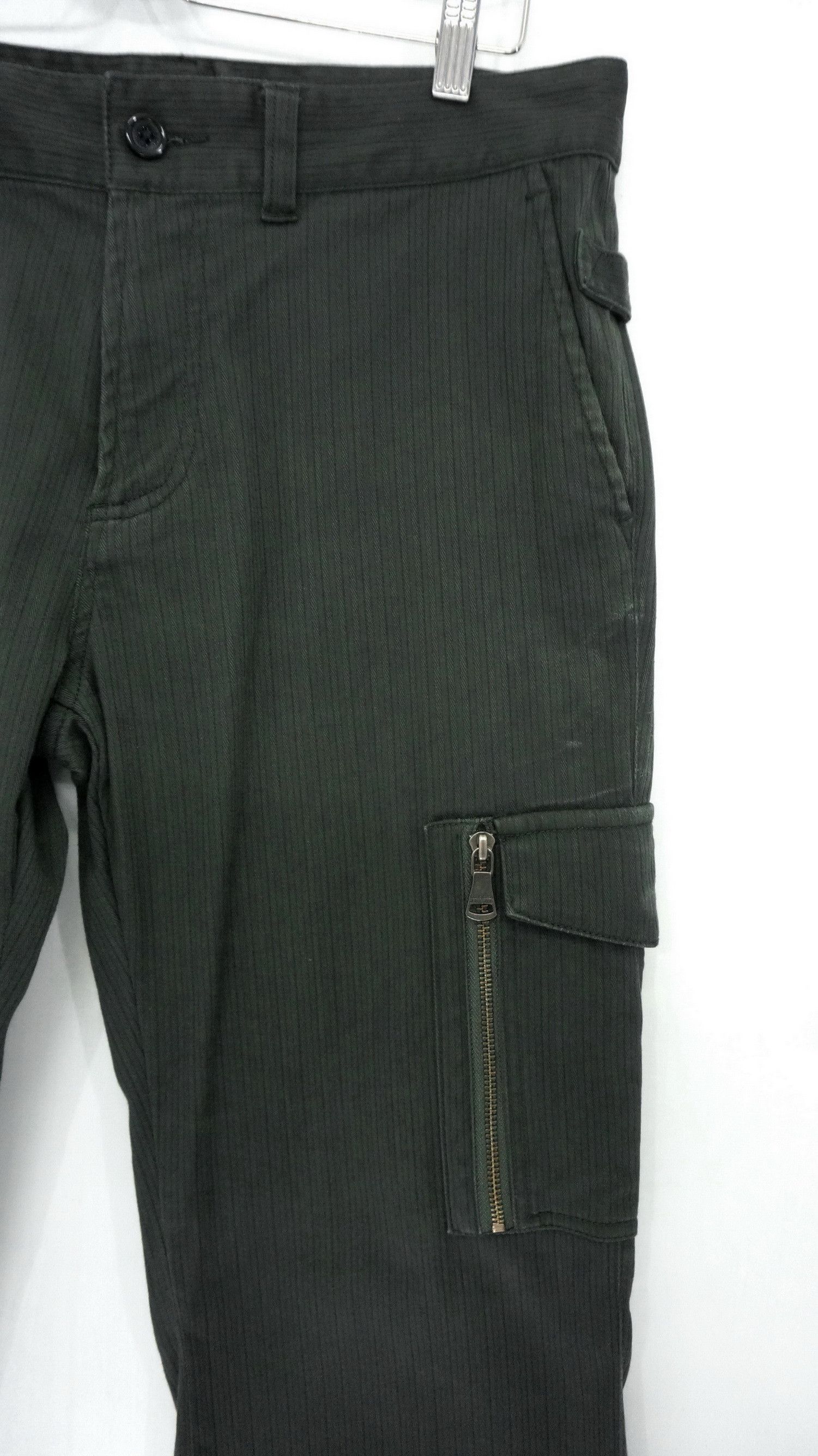 Calvin Klein CALVIN KLEIN Greenish Slate Black Cargo Worn Pants Size US 34 / EU 50 - 6 Thumbnail