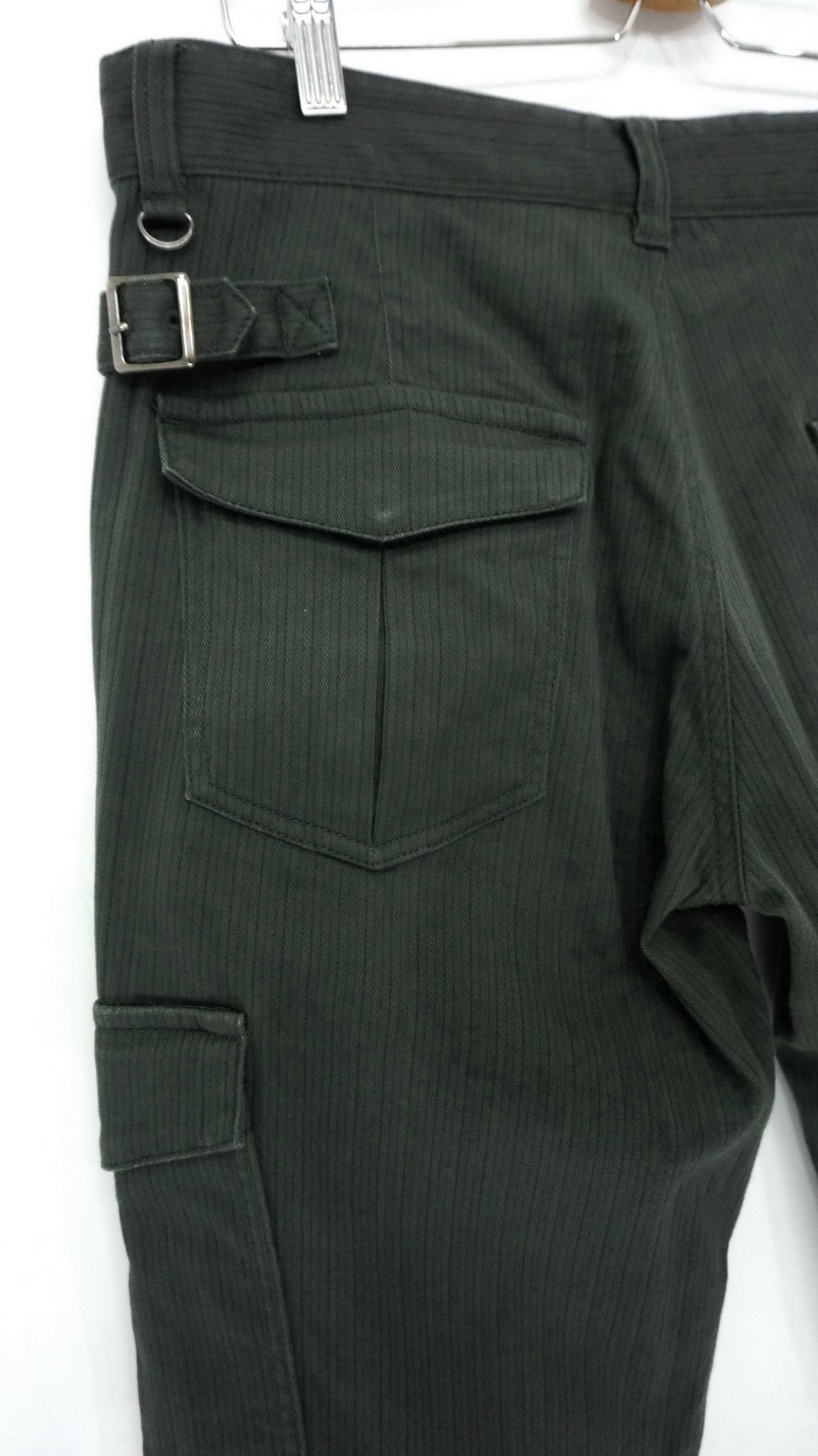 Calvin Klein CALVIN KLEIN Greenish Slate Black Cargo Worn Pants Size US 34 / EU 50 - 10 Thumbnail