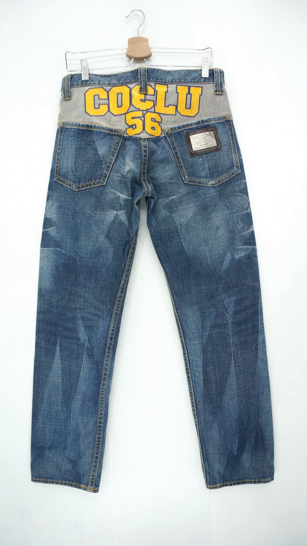 Japanese Brand CO & LU Distressed Denim Non Selvedge Jeans Size US 31 - 1 Thumbnail