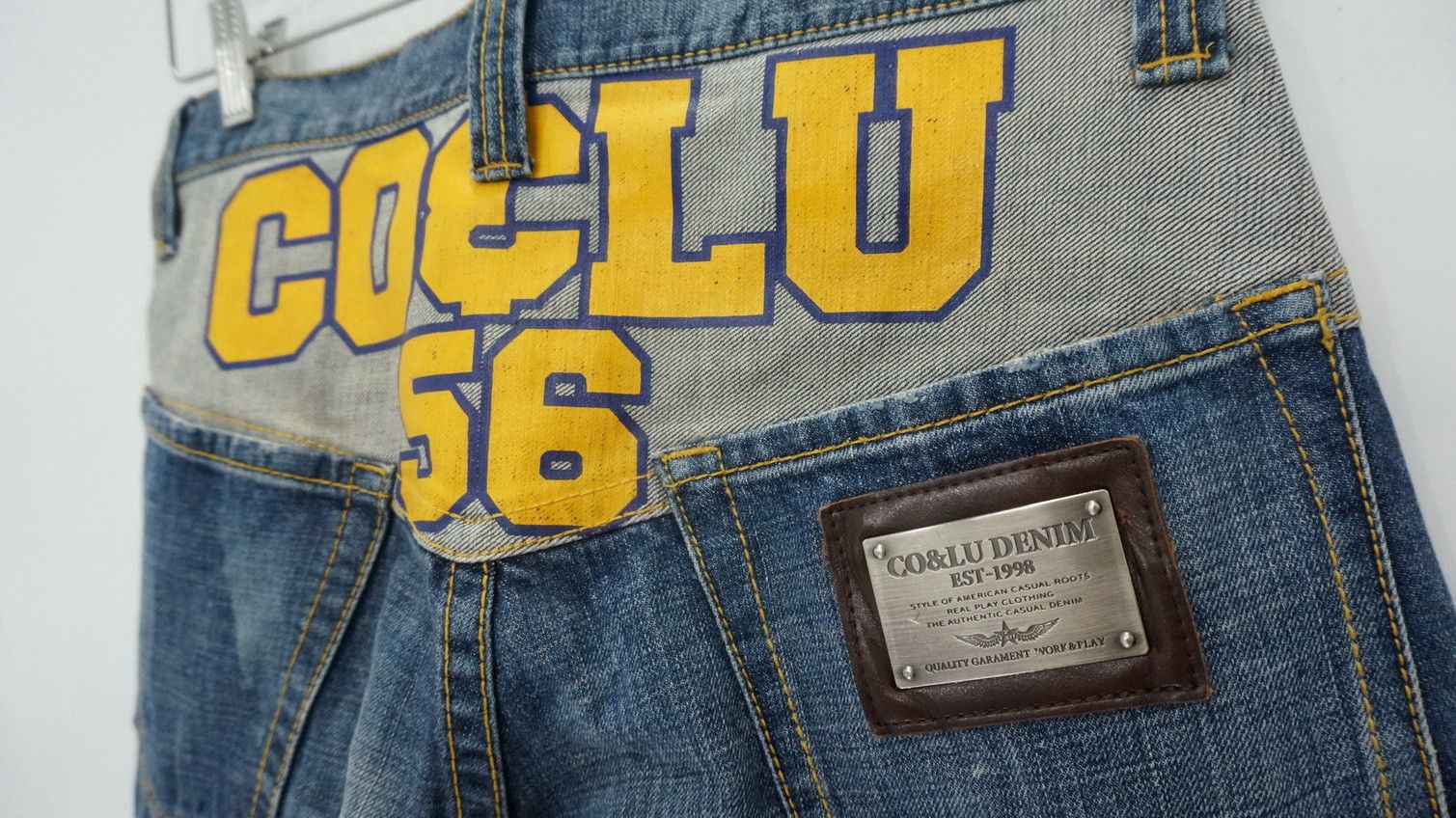 Japanese Brand CO & LU Distressed Denim Non Selvedge Jeans Size US 31 - 9 Thumbnail