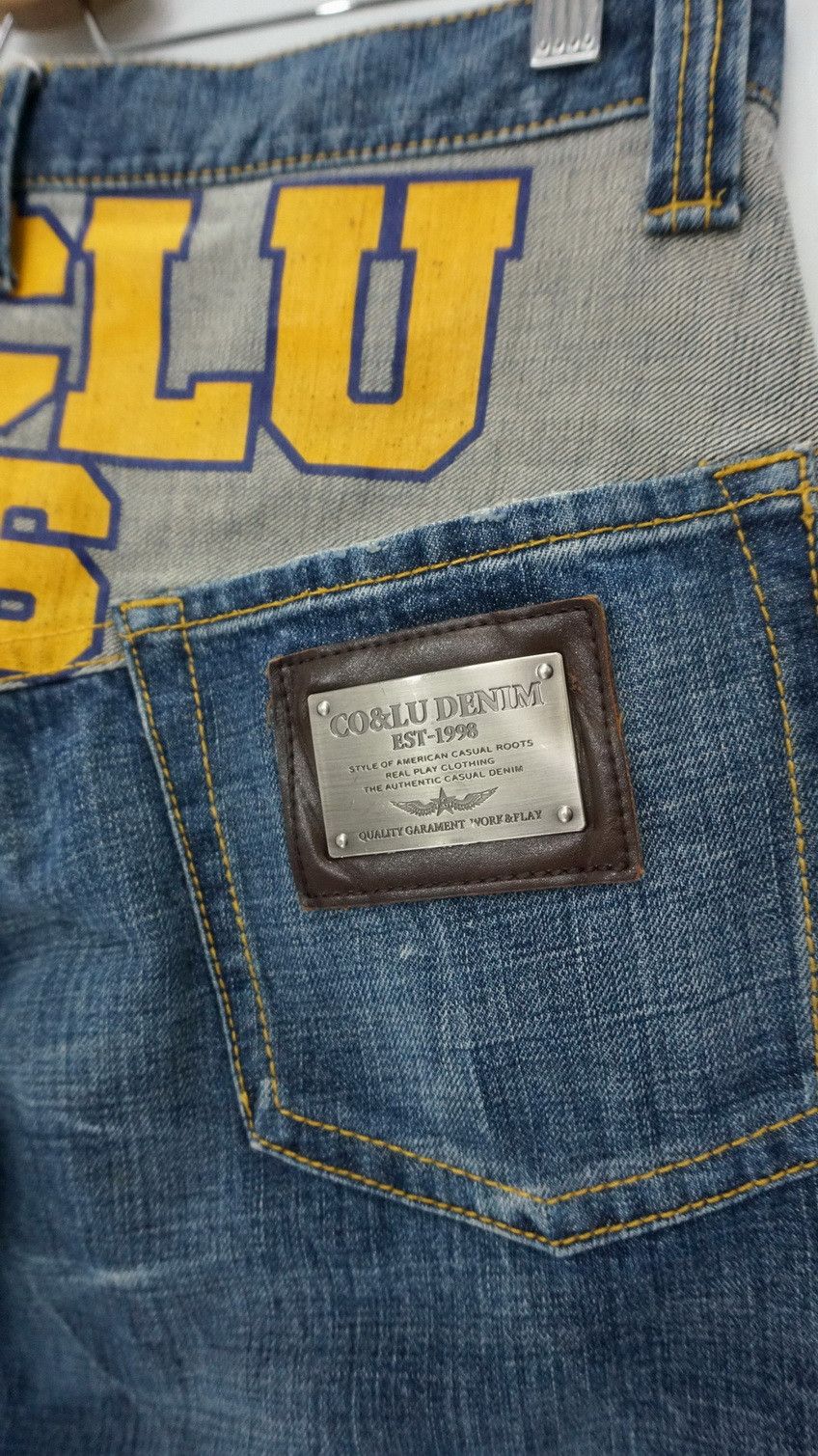 Japanese Brand CO & LU Distressed Denim Non Selvedge Jeans Size US 31 - 8 Thumbnail