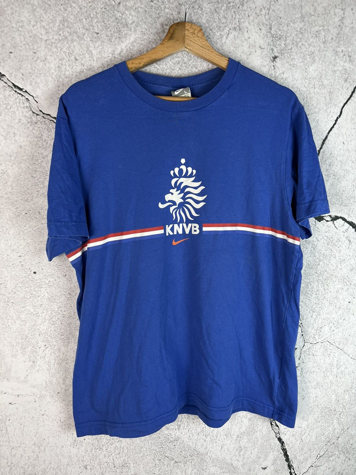 Nike × Vintage Nike Netherlands center swoosh tshirt Size US L / EU 52-54 / 3 - 1 Thumbnail