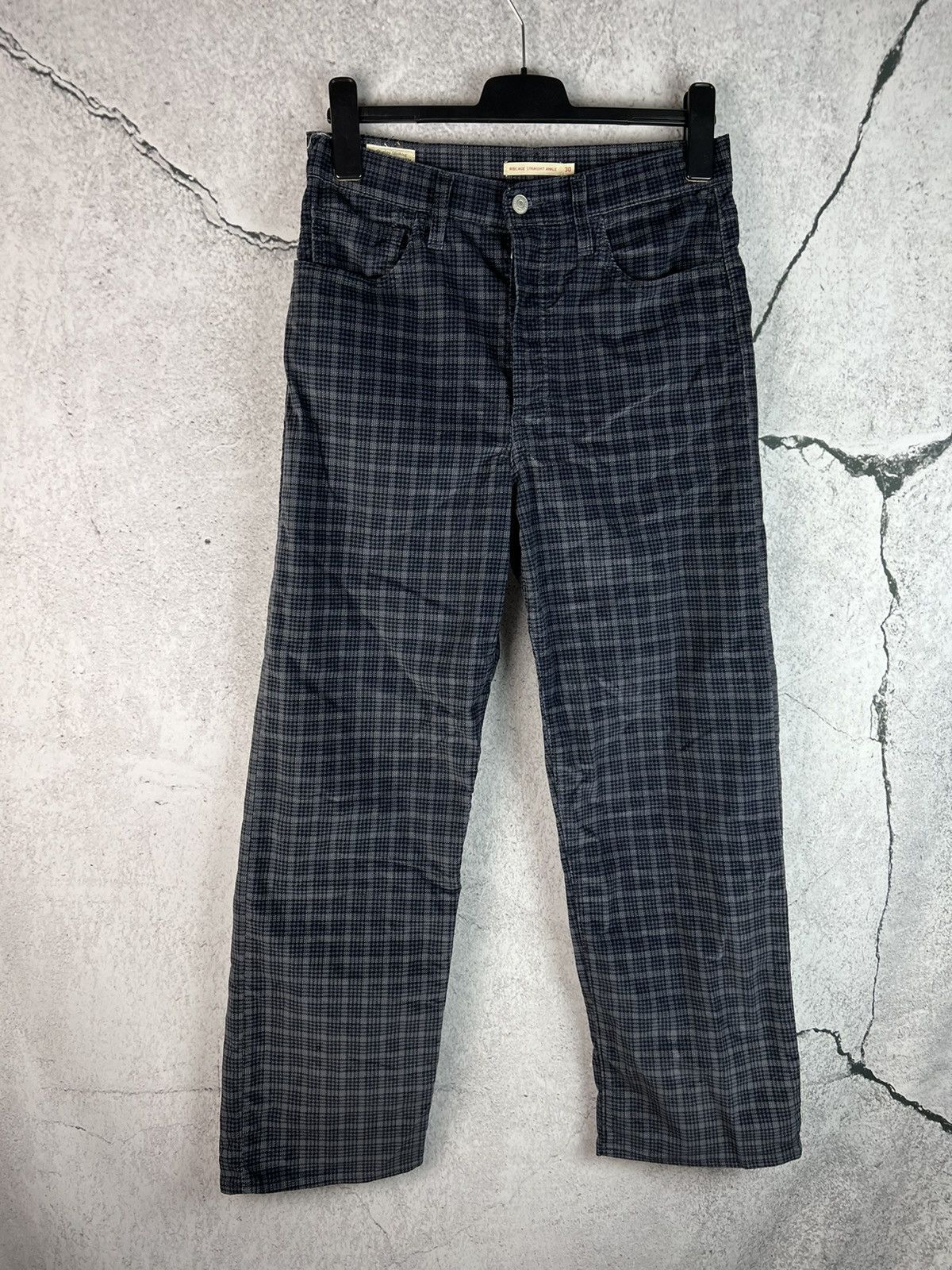 Levi's Levis ribcage straight ankle checked pants Size US 30 / EU 46 - 1 Thumbnail
