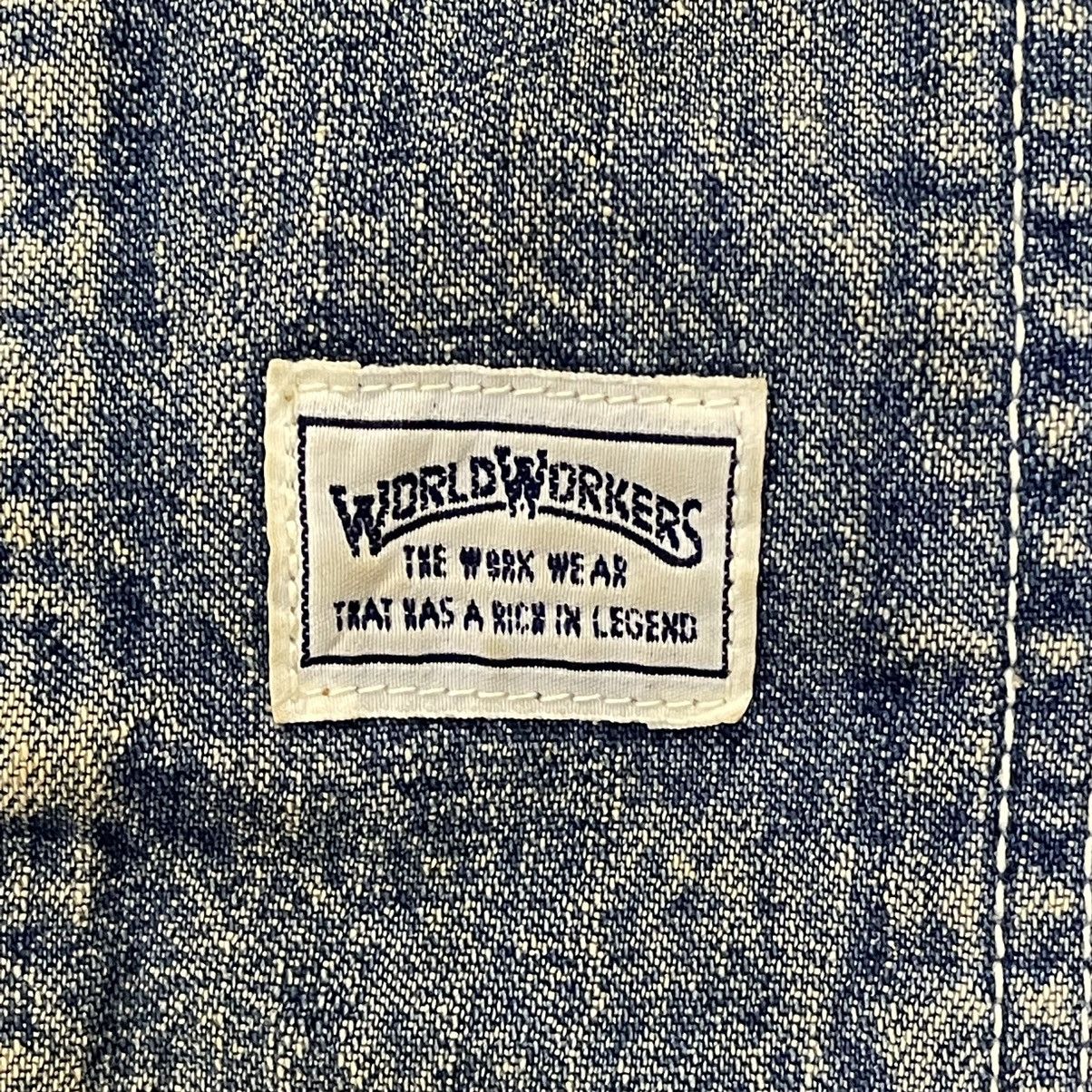 Big John Vintage 80s World Workers Big John Denim Jacket Size US L / EU 52-54 / 3 - 5 Thumbnail