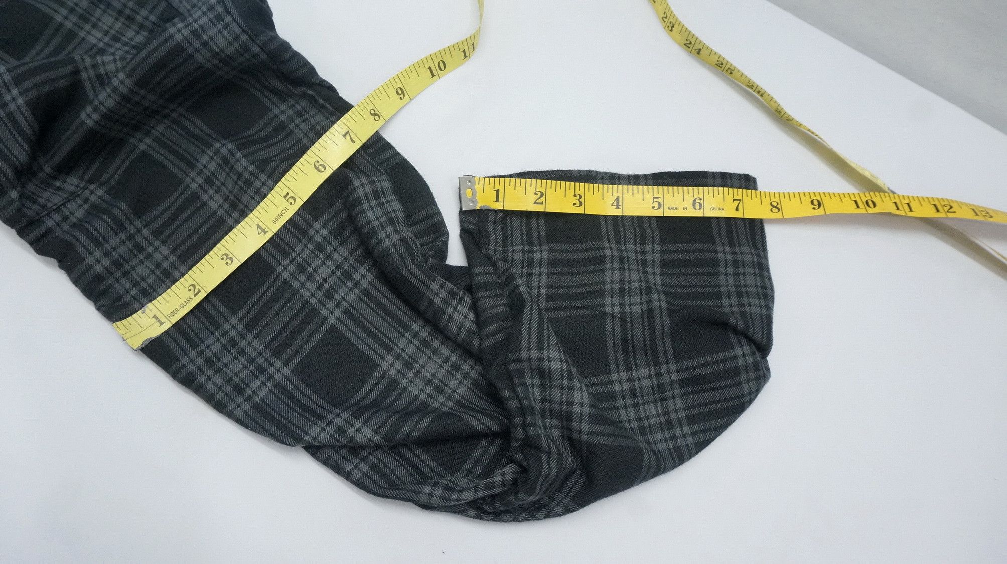 Japanese Brand NYLAUS Worn Double Waist Plaid Shirring Punk Skinny Pants Size US 29 - 10 Thumbnail