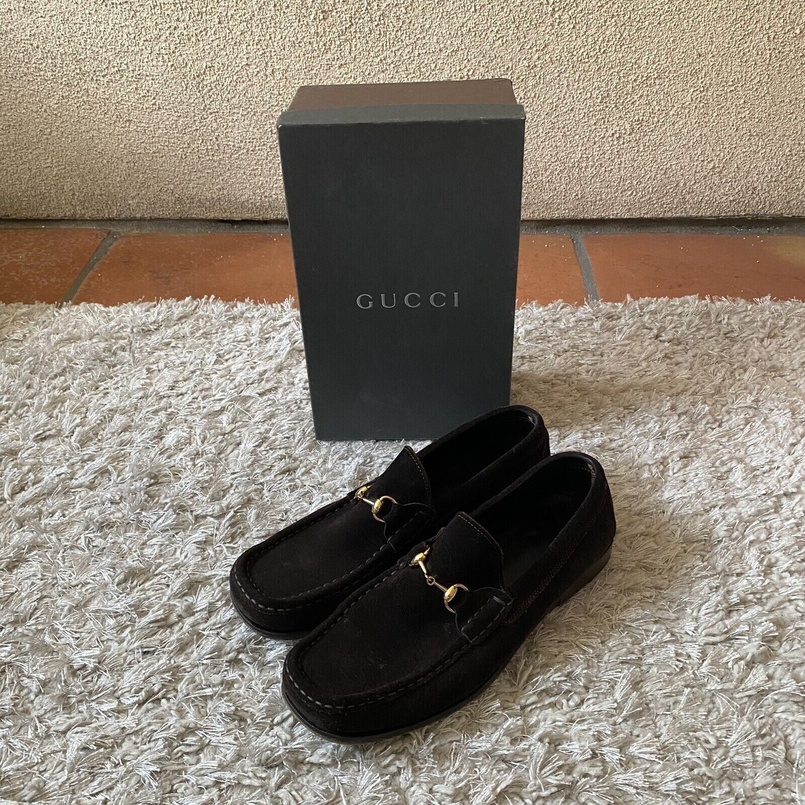 Gucci Suede Dress Loafers Horsebit Classic Size US 9 / EU 42 - 1 Preview
