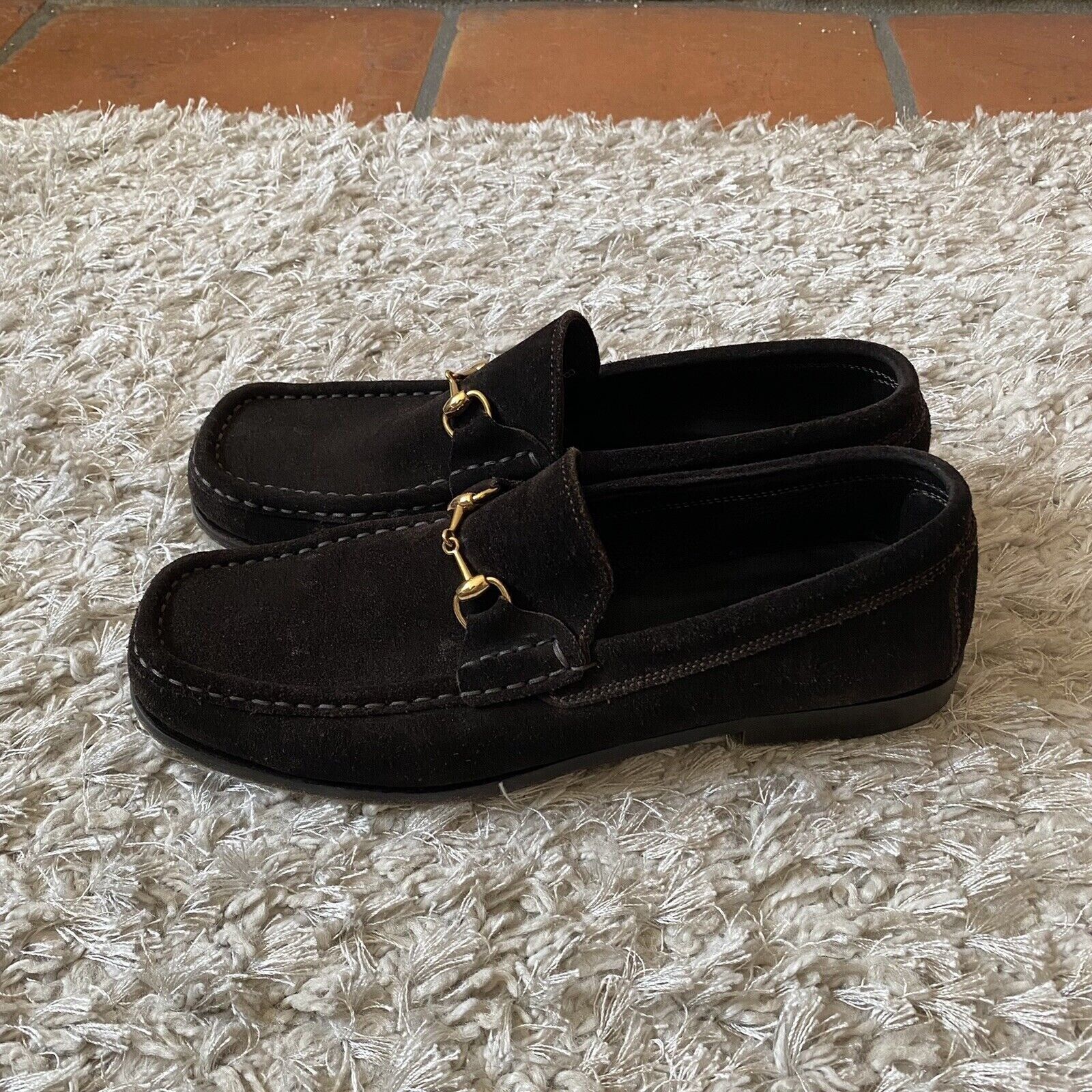 Gucci Suede Dress Loafers Horsebit Classic Size US 9 / EU 42 - 7 Thumbnail