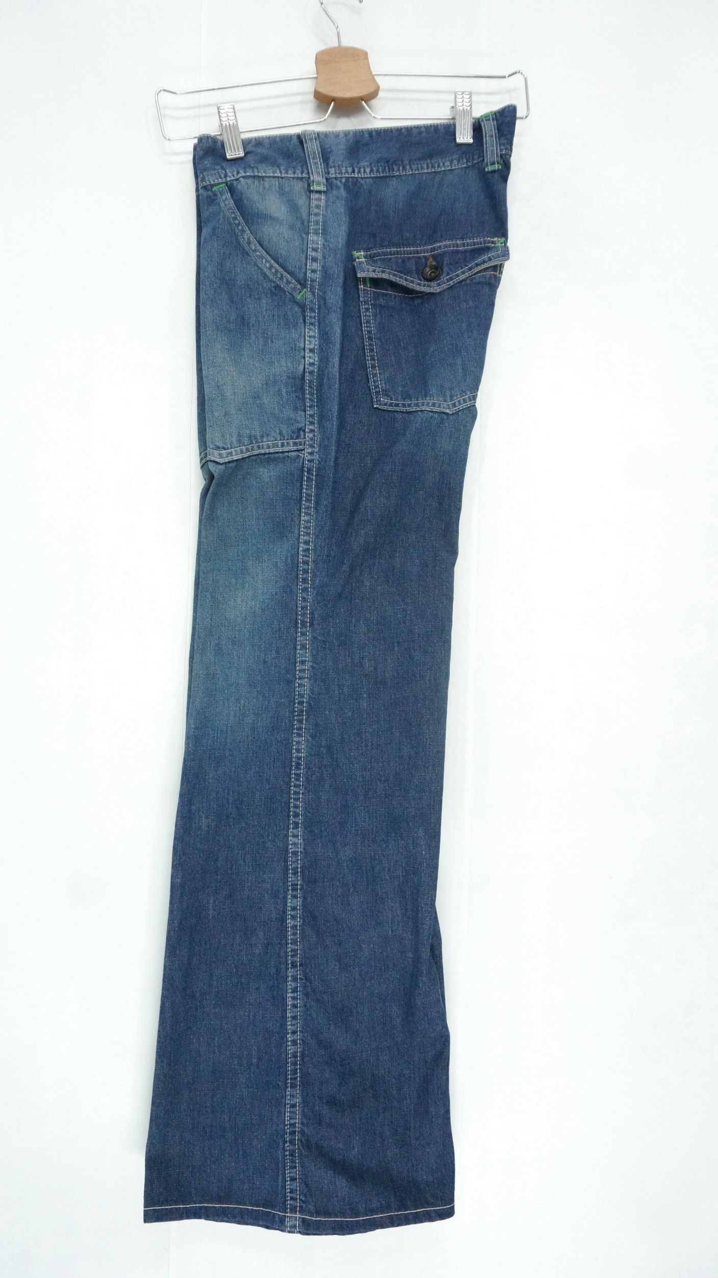 FOB Factory 🔥FOB FACTORY🔥 Flared Wide Light Denim By Kirashiki Size US 29 - 10 Thumbnail