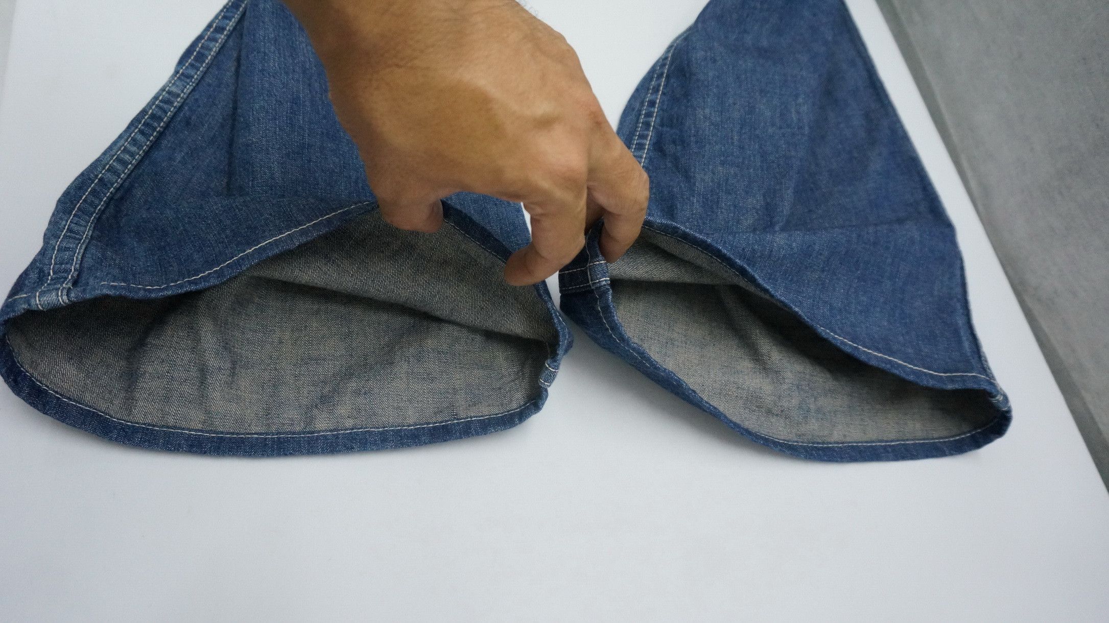 FOB Factory 🔥FOB FACTORY🔥 Flared Wide Light Denim By Kirashiki Size US 29 - 16 Thumbnail