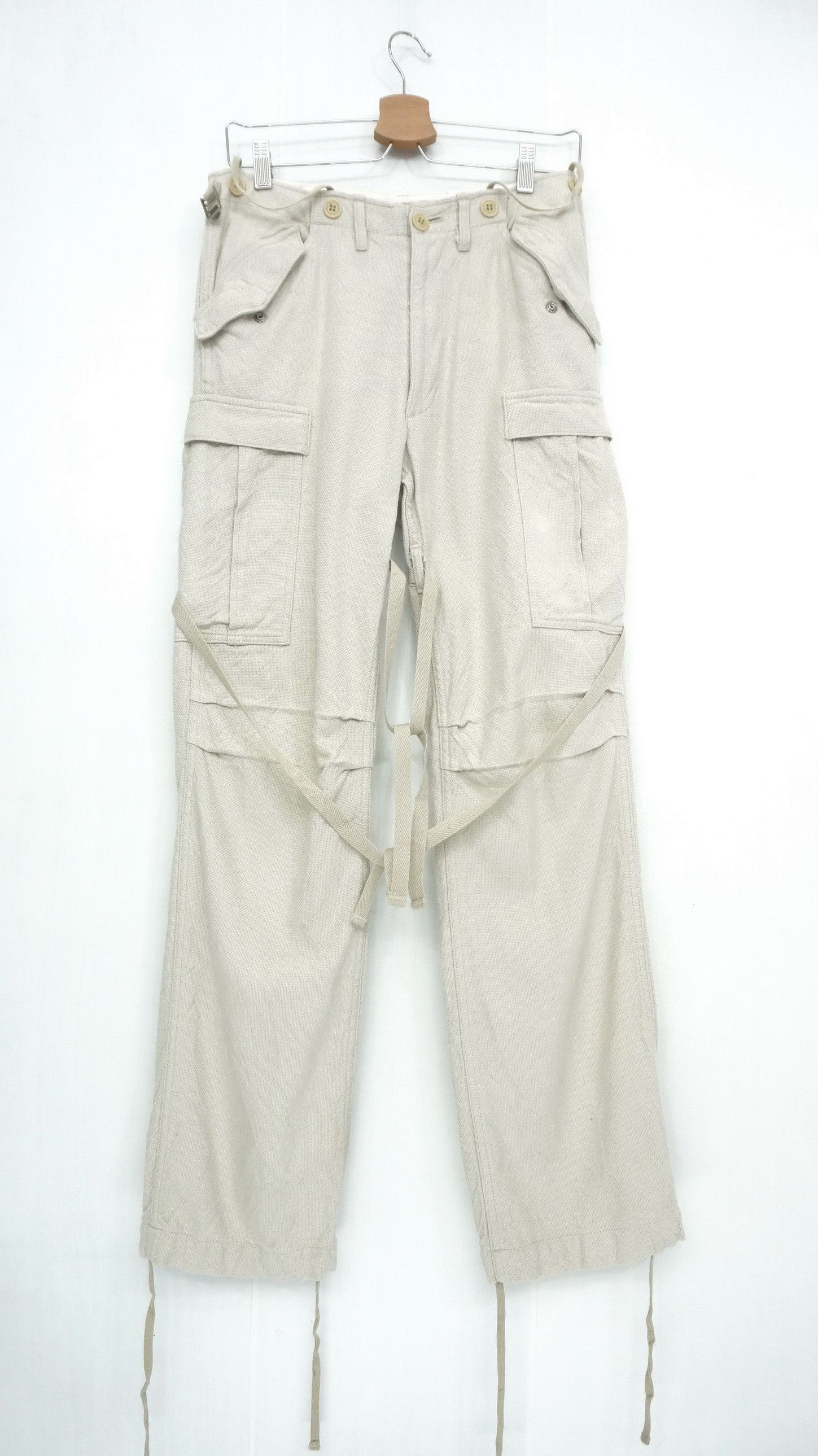 Japanese Brand Japan Designer ADAM ET ROPE Bondage Tactical Cargo Pants Size US 28 / EU 44 - 1 Thumbnail