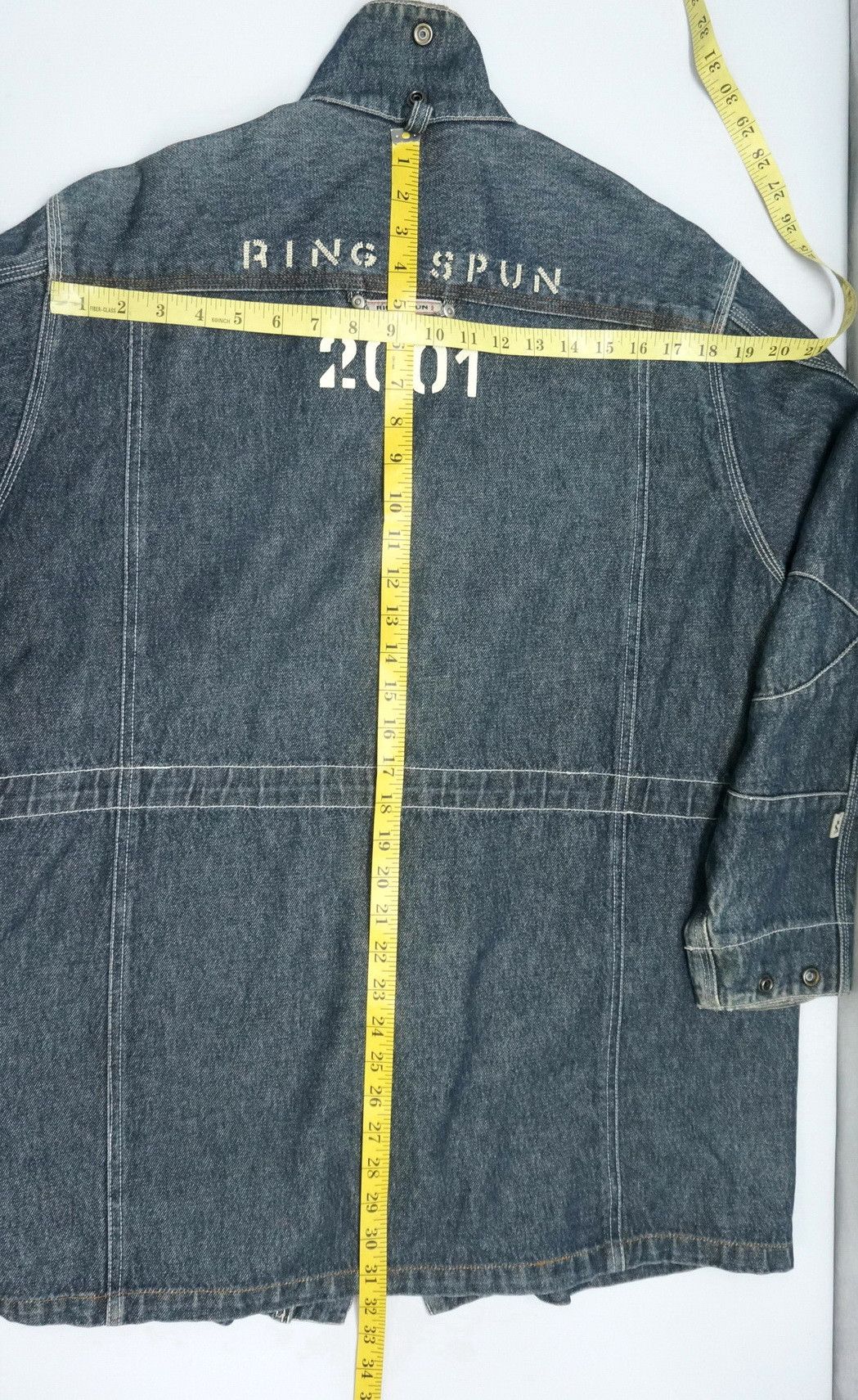 Ringspun Vintage RINGSPUN Worn Aging Denim Jacket Size US M / EU 48-50 / 2 - 15 Thumbnail