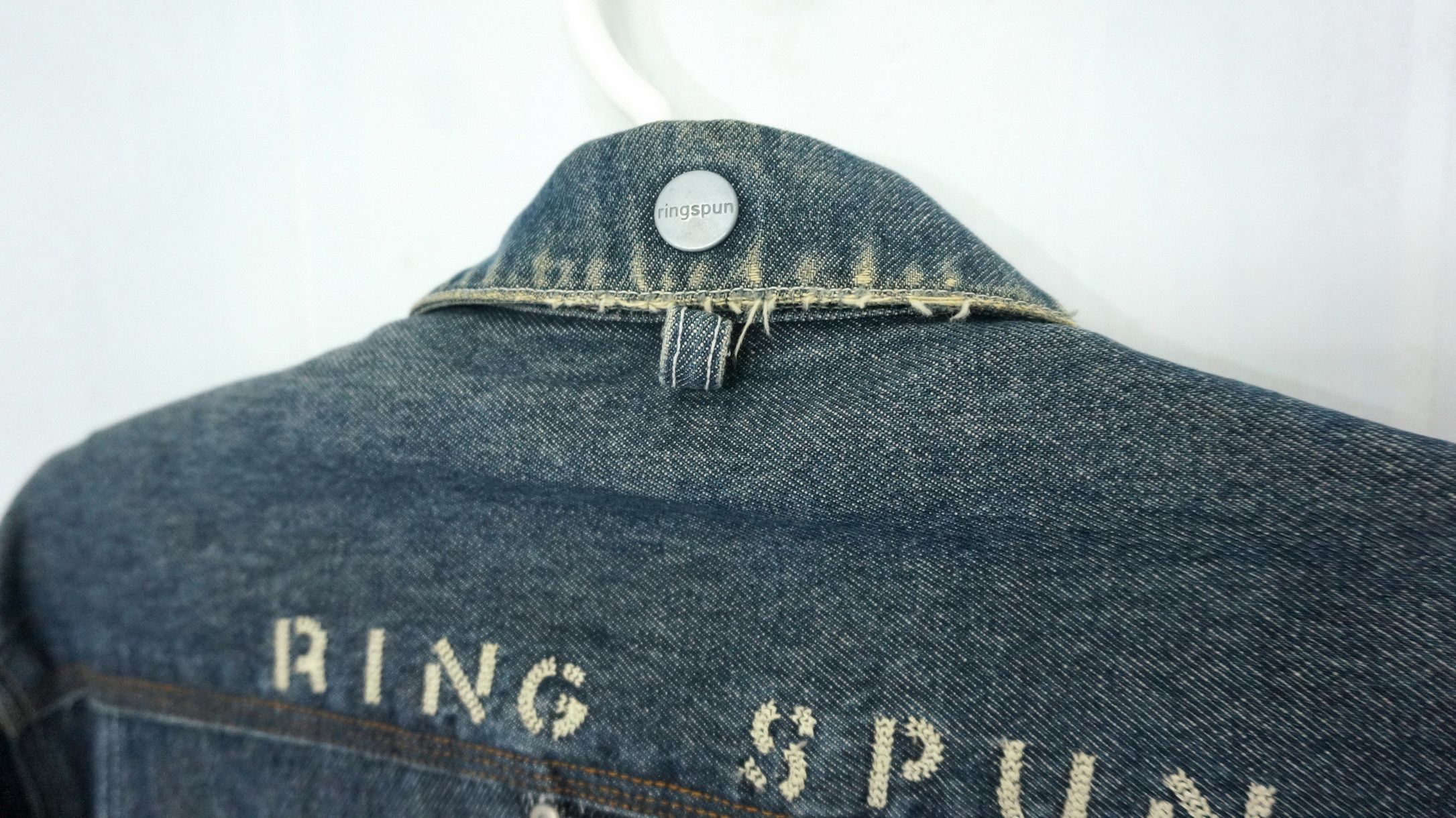 Ringspun Vintage RINGSPUN Worn Aging Denim Jacket Size US M / EU 48-50 / 2 - 10 Thumbnail