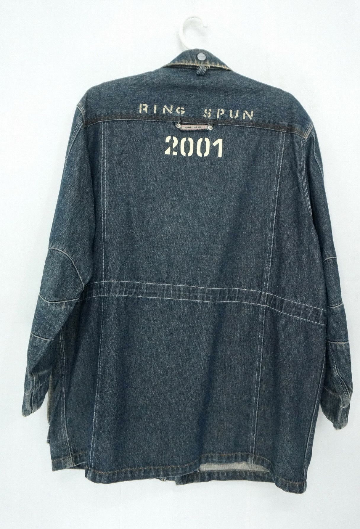 Ringspun Vintage RINGSPUN Worn Aging Denim Jacket Size US M / EU 48-50 / 2 - 3 Thumbnail