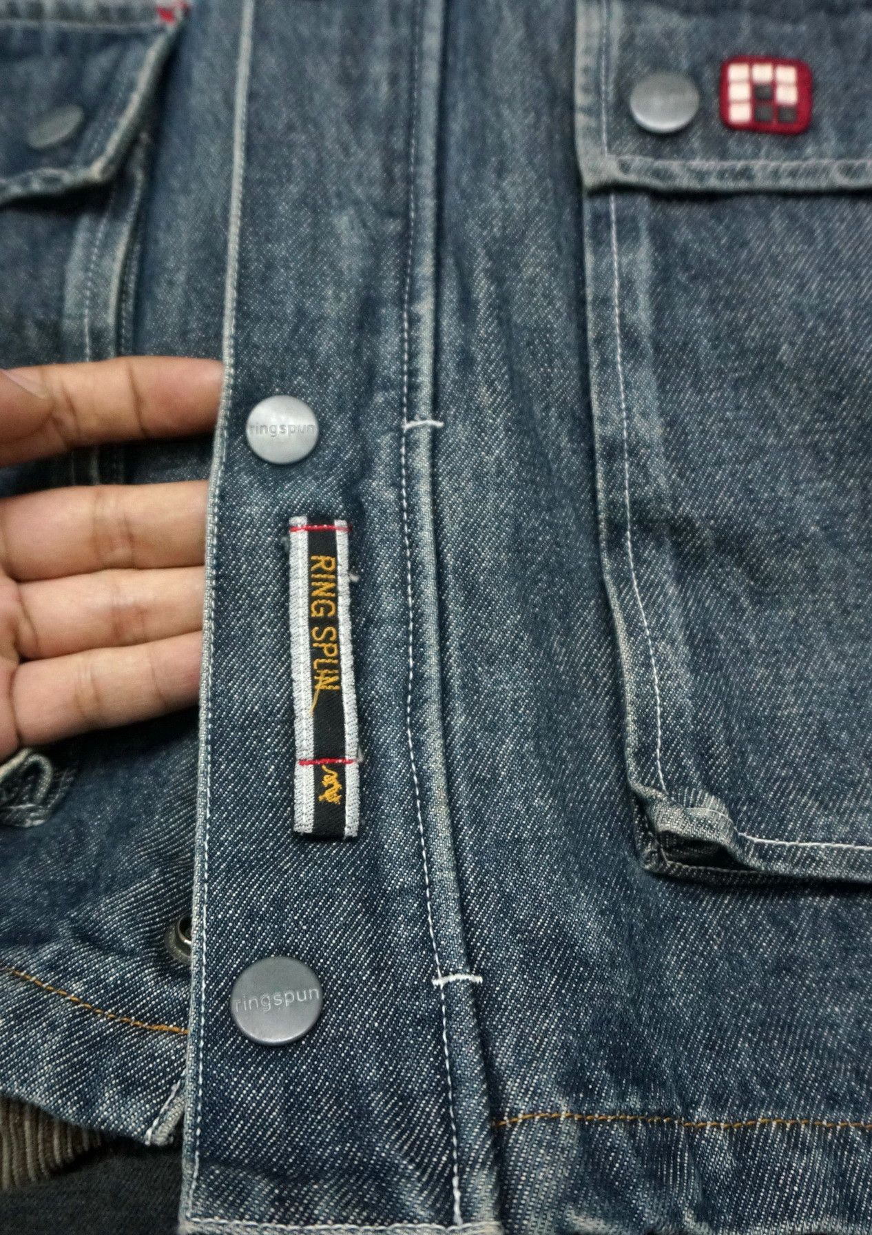 Ringspun Vintage RINGSPUN Worn Aging Denim Jacket Size US M / EU 48-50 / 2 - 17 Thumbnail