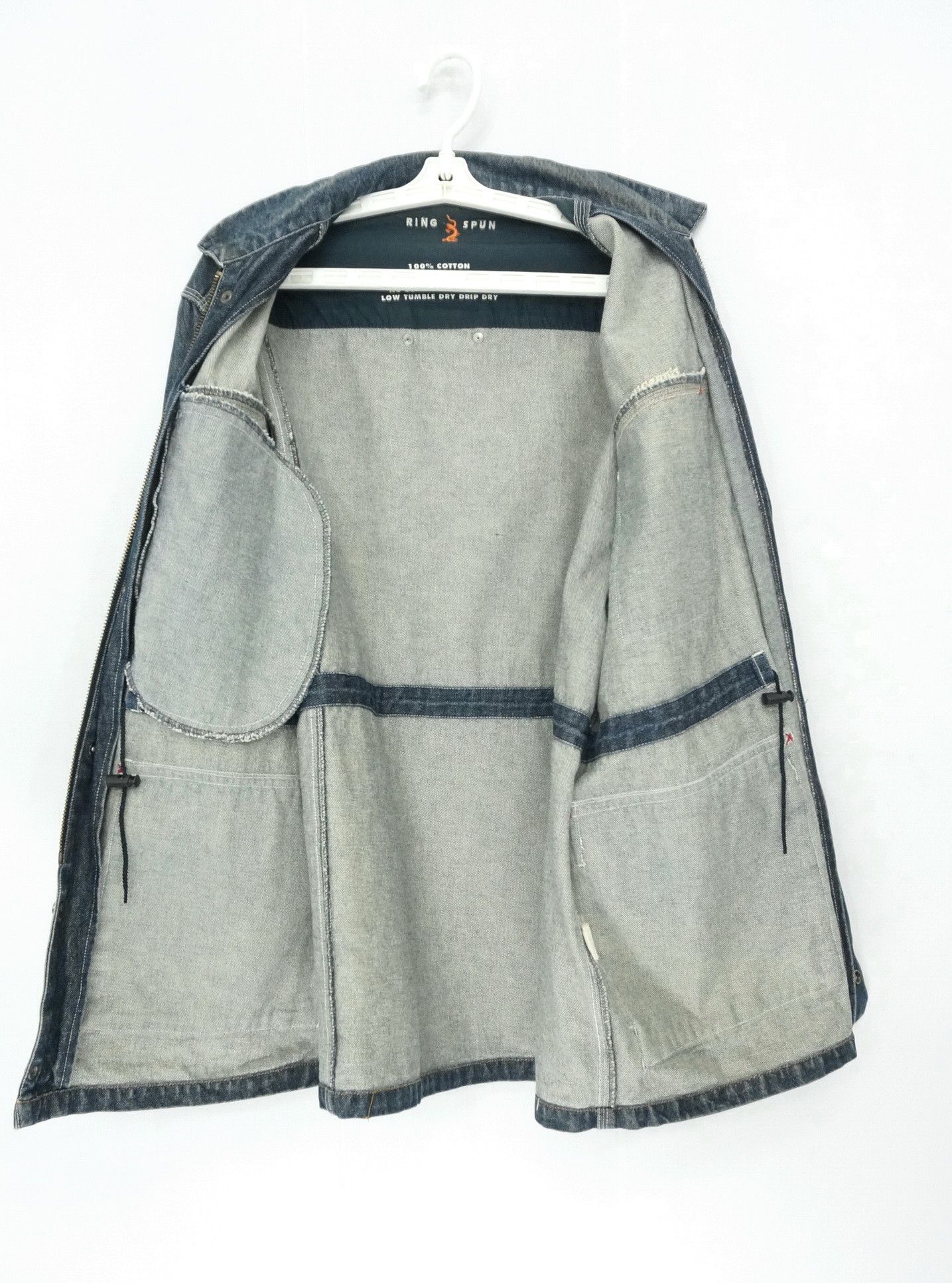 Ringspun Vintage RINGSPUN Worn Aging Denim Jacket Size US M / EU 48-50 / 2 - 13 Thumbnail