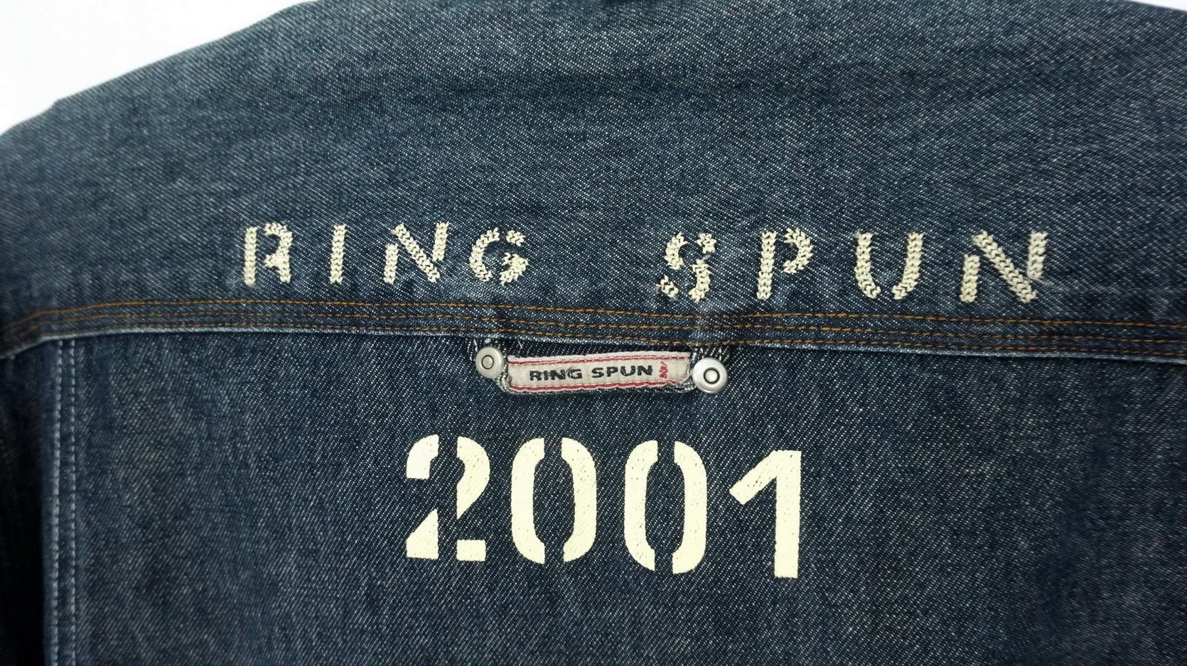 Ringspun Vintage RINGSPUN Worn Aging Denim Jacket Size US M / EU 48-50 / 2 - 9 Thumbnail