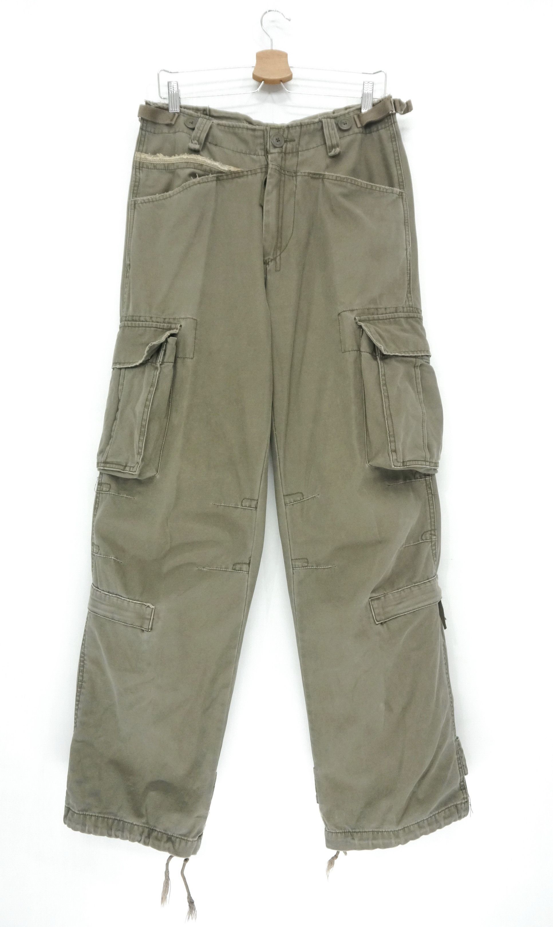 Japanese Brand 🔥Vtg Japanese 🔥 3QR Military Parachute Bondage Cargo Pants Size US 30 / EU 46 - 2 Thumbnail