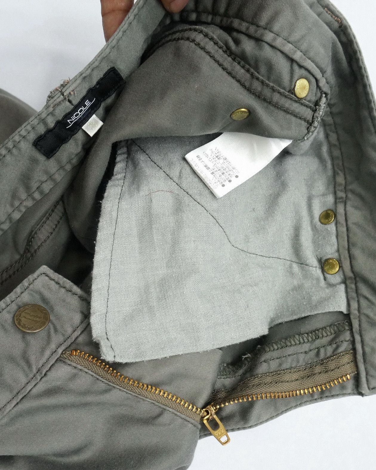 HIDEAWAYS NICOLE Skinny Petite Worn Out Women's Cargo Pants Size 27" / US 4 / IT 40 - 13 Thumbnail