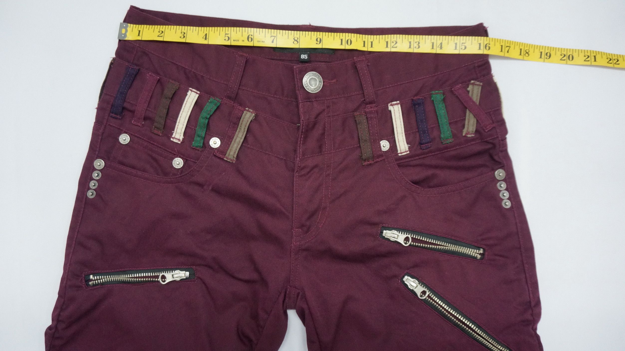 Japanese Brand 🔥 NYLAUS Double Waist Skinny Shirring Leg Pants Size US 32 / EU 48 - 12 Thumbnail