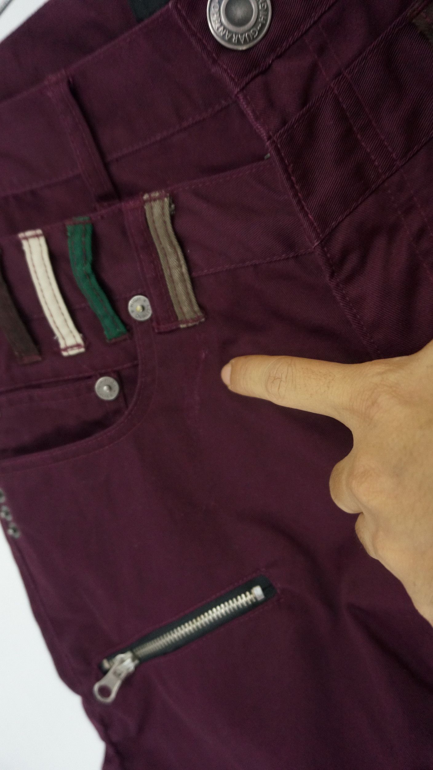Japanese Brand 🔥 NYLAUS Double Waist Skinny Shirring Leg Pants Size US 32 / EU 48 - 5 Thumbnail
