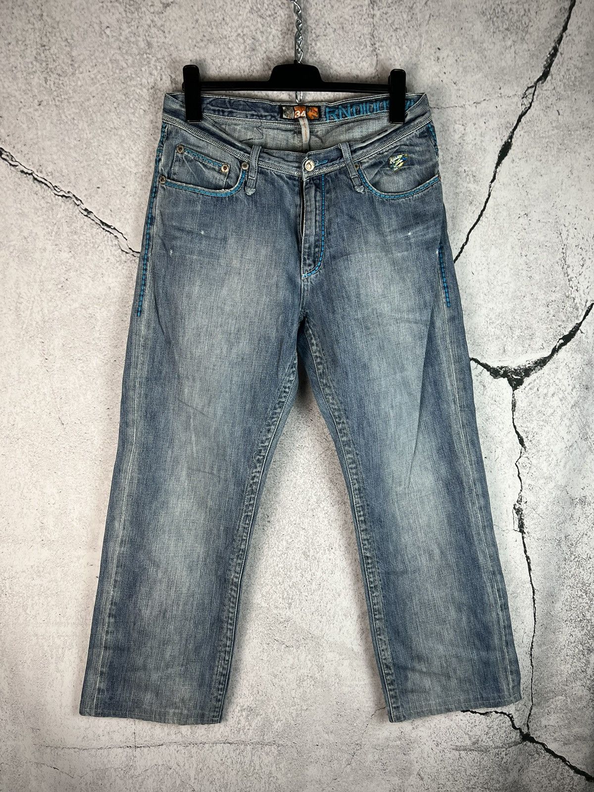 Akademiks Akademiks vintage denim embroidered pants Size US 34 / EU 50 - 2 Thumbnail