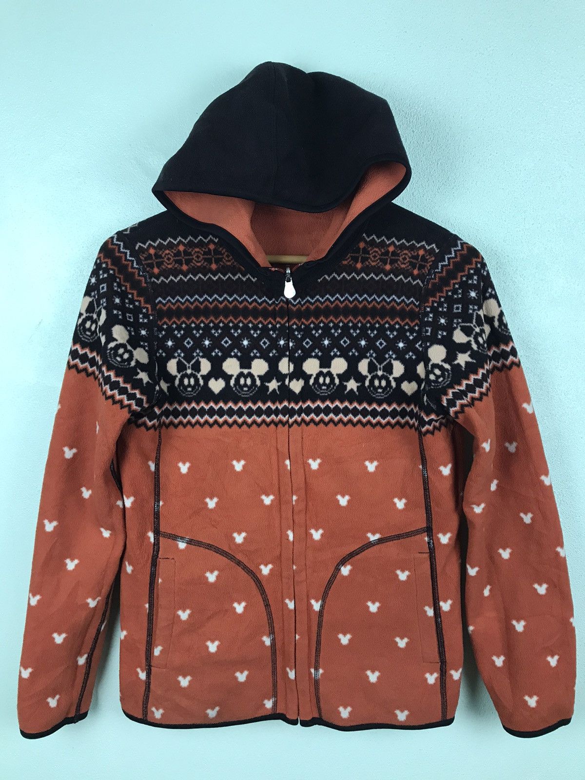 Uniqlo X disney mickey mouse fleece hoodie jacket G1419