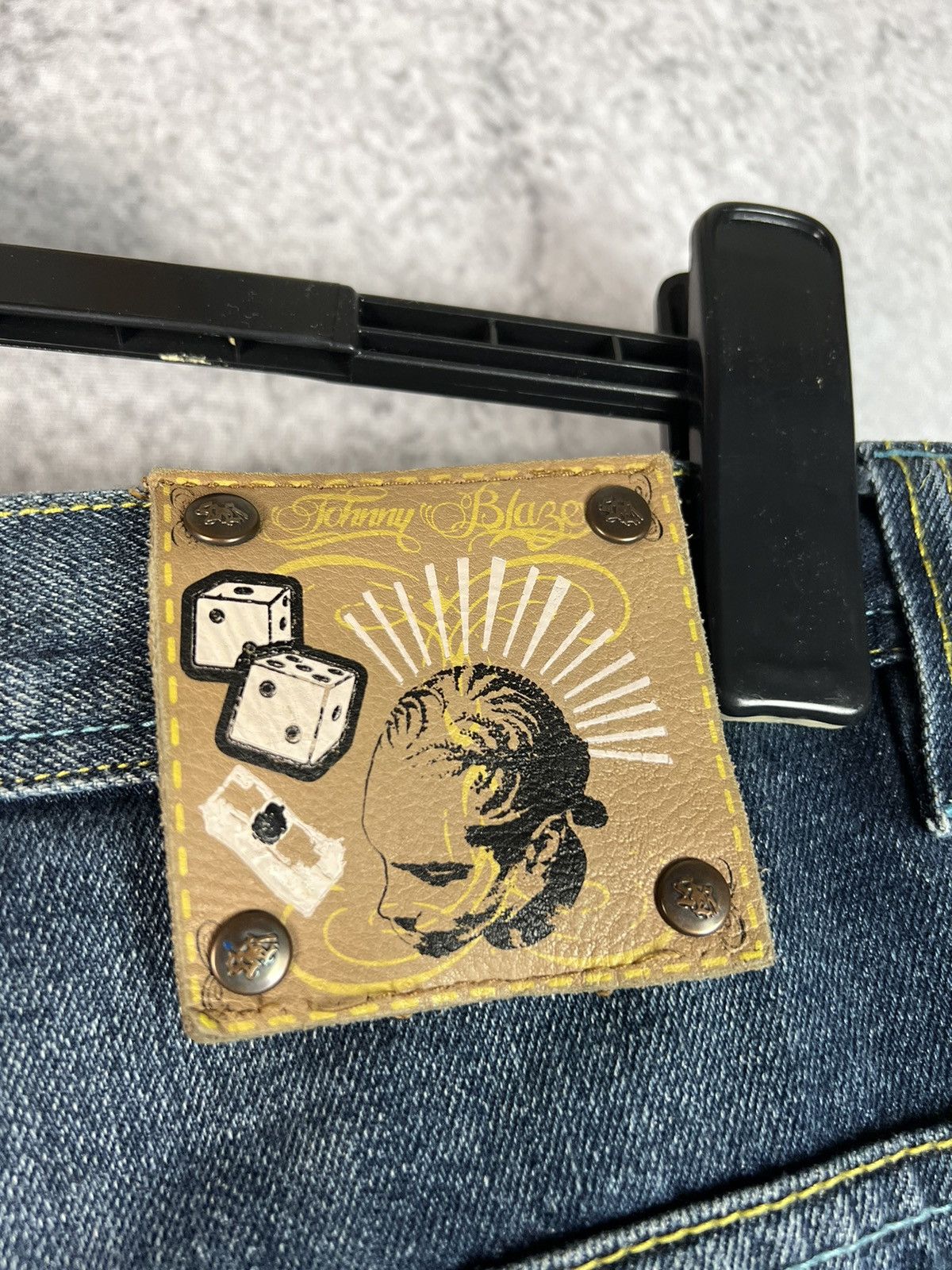 Welcome Skateboards Vintage Johnny Blaze pop dem bottles boxy denim pants Size US 36 / EU 52 - 5 Thumbnail